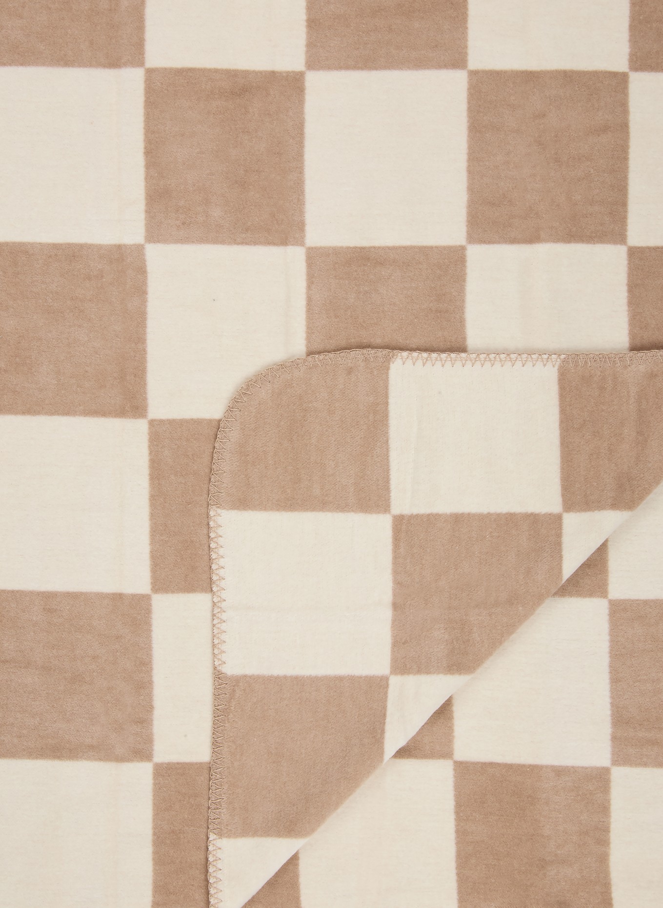 PAD Plaid CHESS: MARRON CLAIR / BEIGE