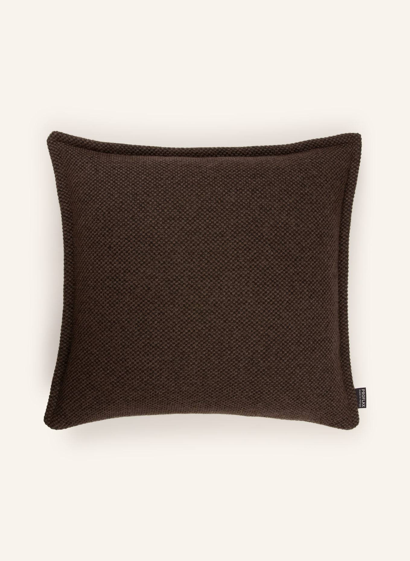 PROFLAX Housse de coussin décorative CALMO: MARRON FONCÉ