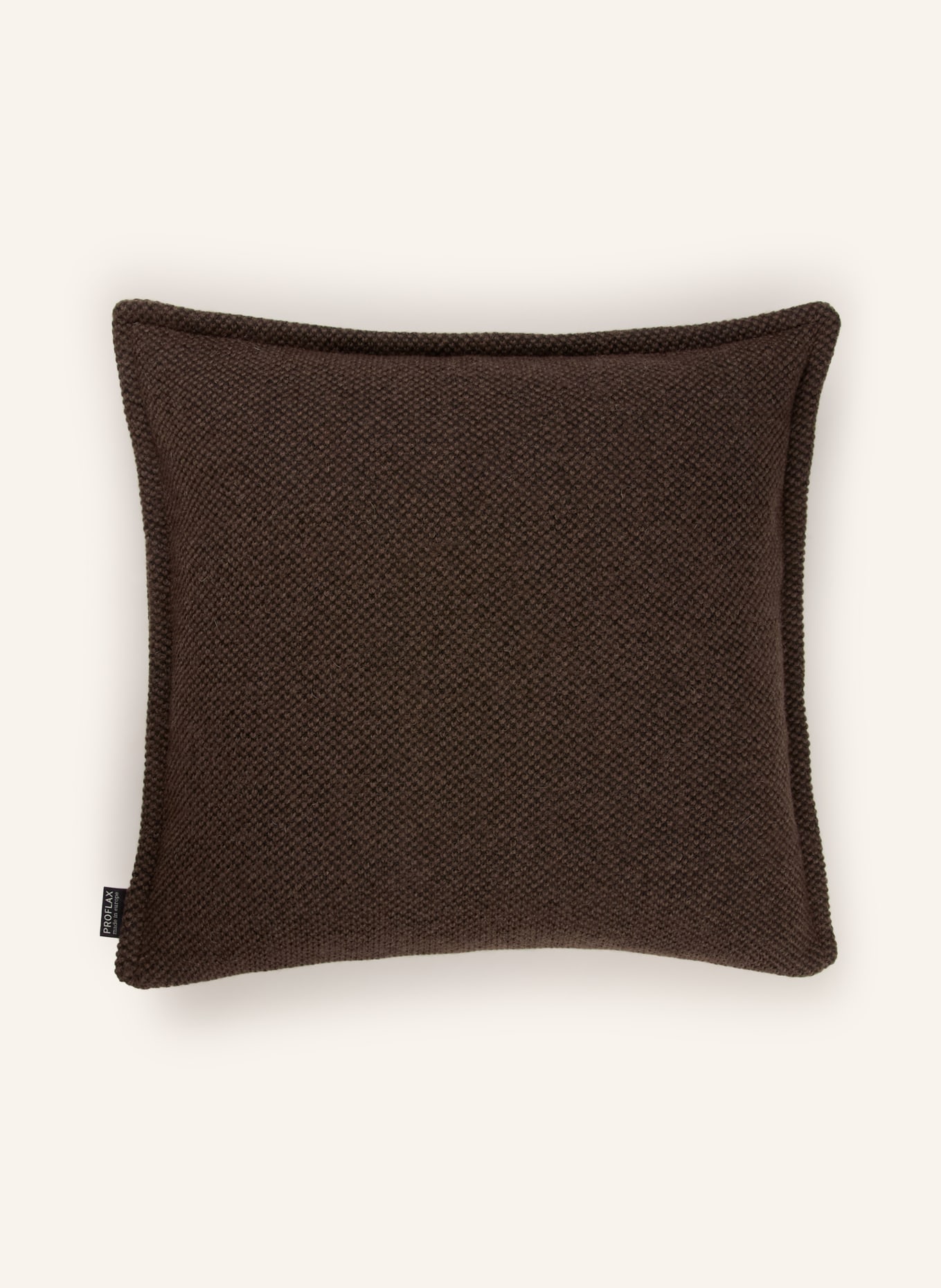 PROFLAX Housse de coussin décorative CALMO: MARRON FONCÉ
