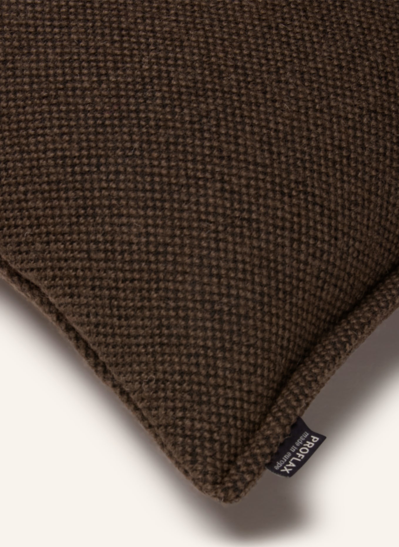 PROFLAX Housse de coussin décorative CALMO: MARRON FONCÉ