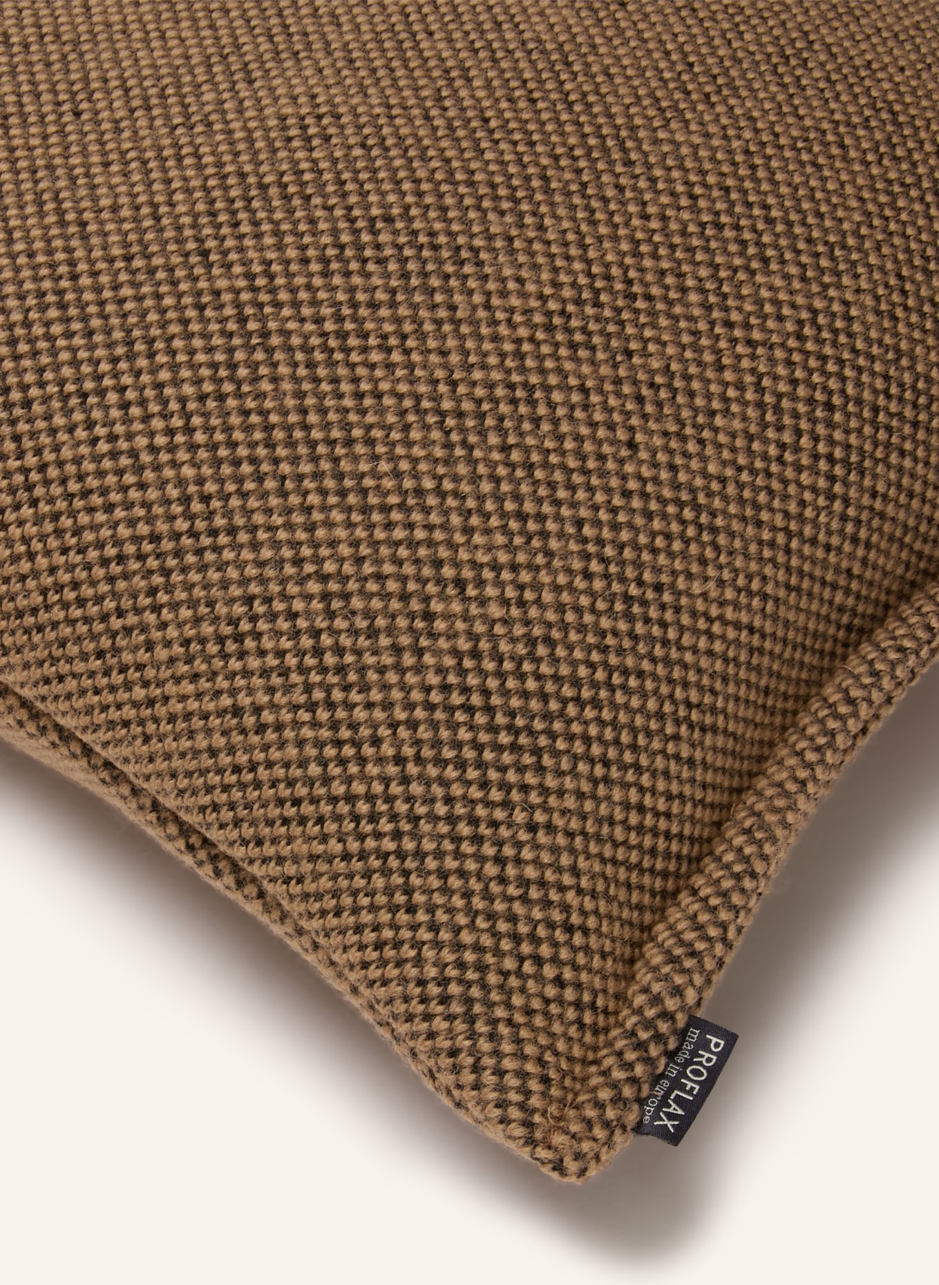 PROFLAX Housse de coussin décorative CALMO: CHAMEAU