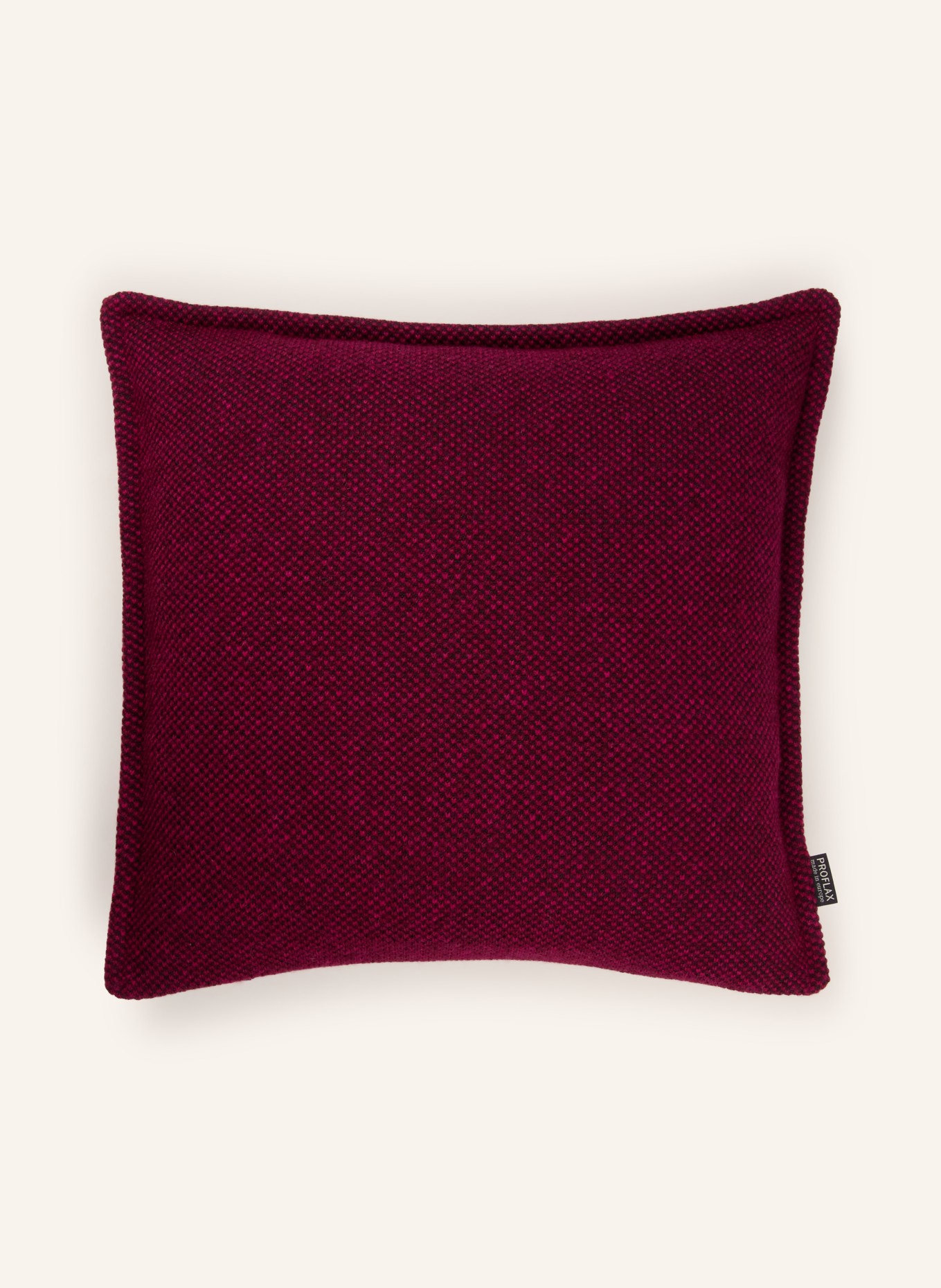 PROFLAX Housse de coussin décorative CALMO: ROUGE FONCÉ