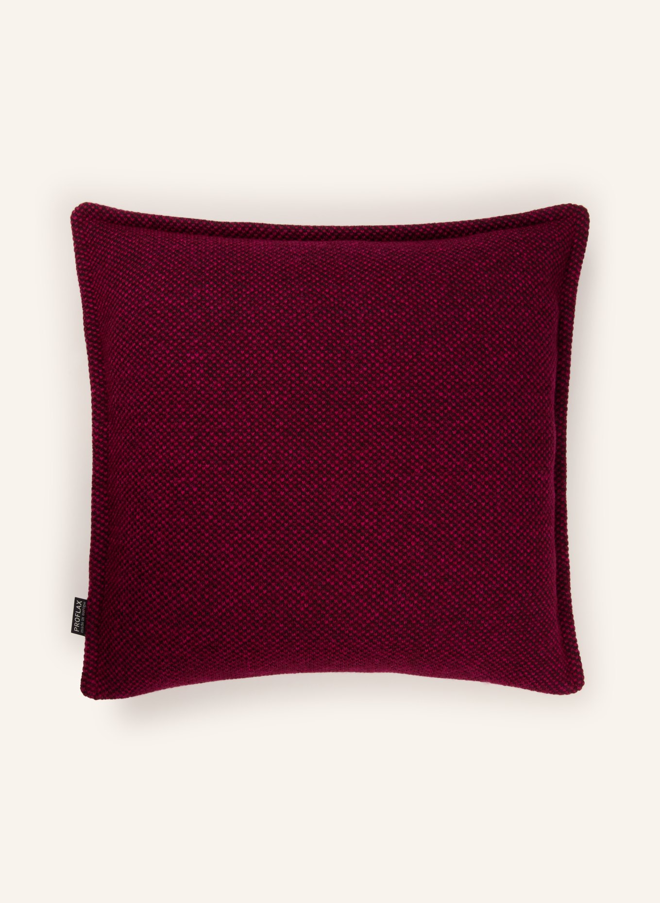 PROFLAX Housse de coussin décorative CALMO: ROUGE FONCÉ