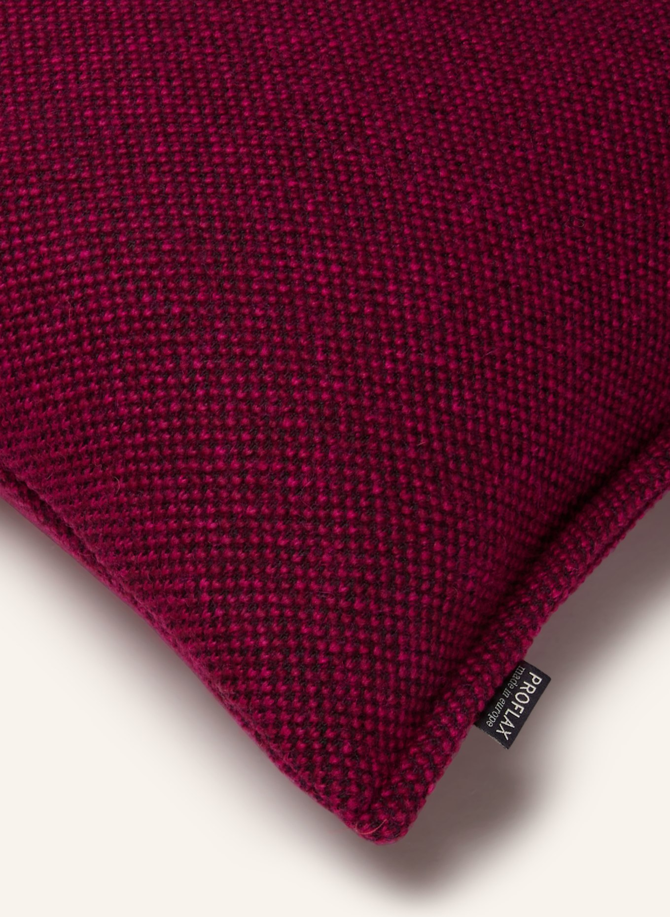 PROFLAX Housse de coussin décorative CALMO: ROUGE FONCÉ