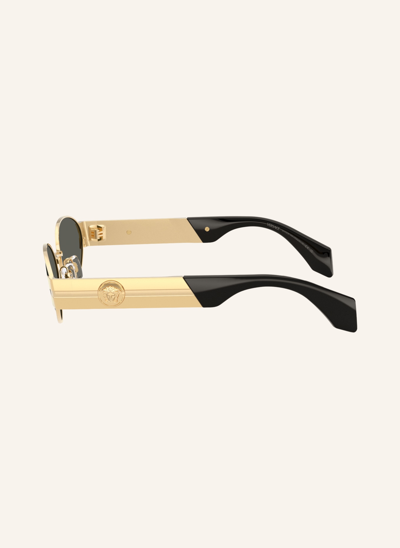 VERSACE Zonnebril VE2301: GOUD VERSACE/ DONKERGRIJS