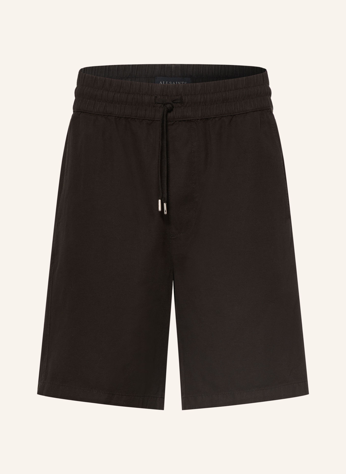 ALLSAINTS Short HANBURY en lin: NOIR