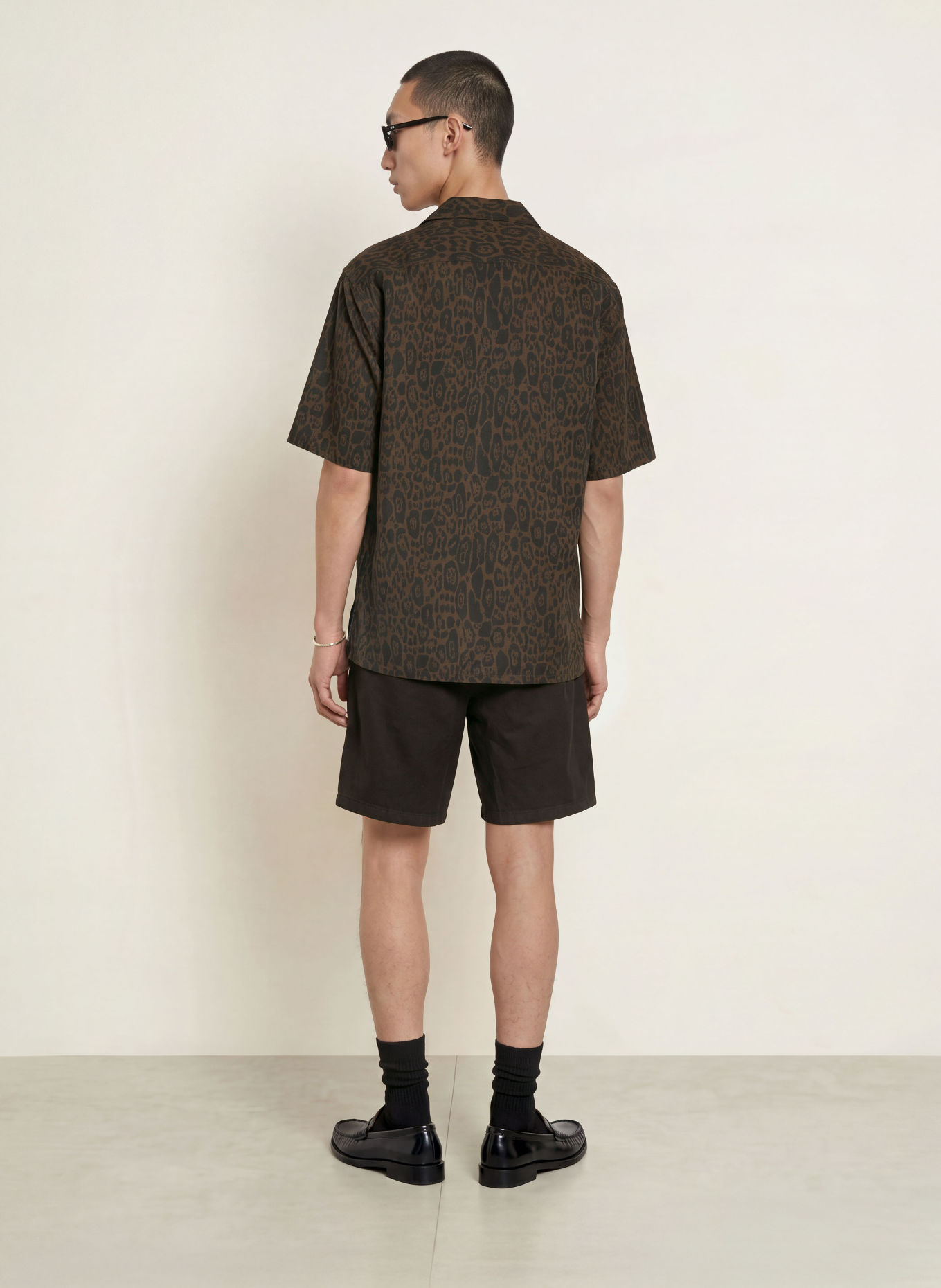 ALLSAINTS Short HANBURY en lin: NOIR