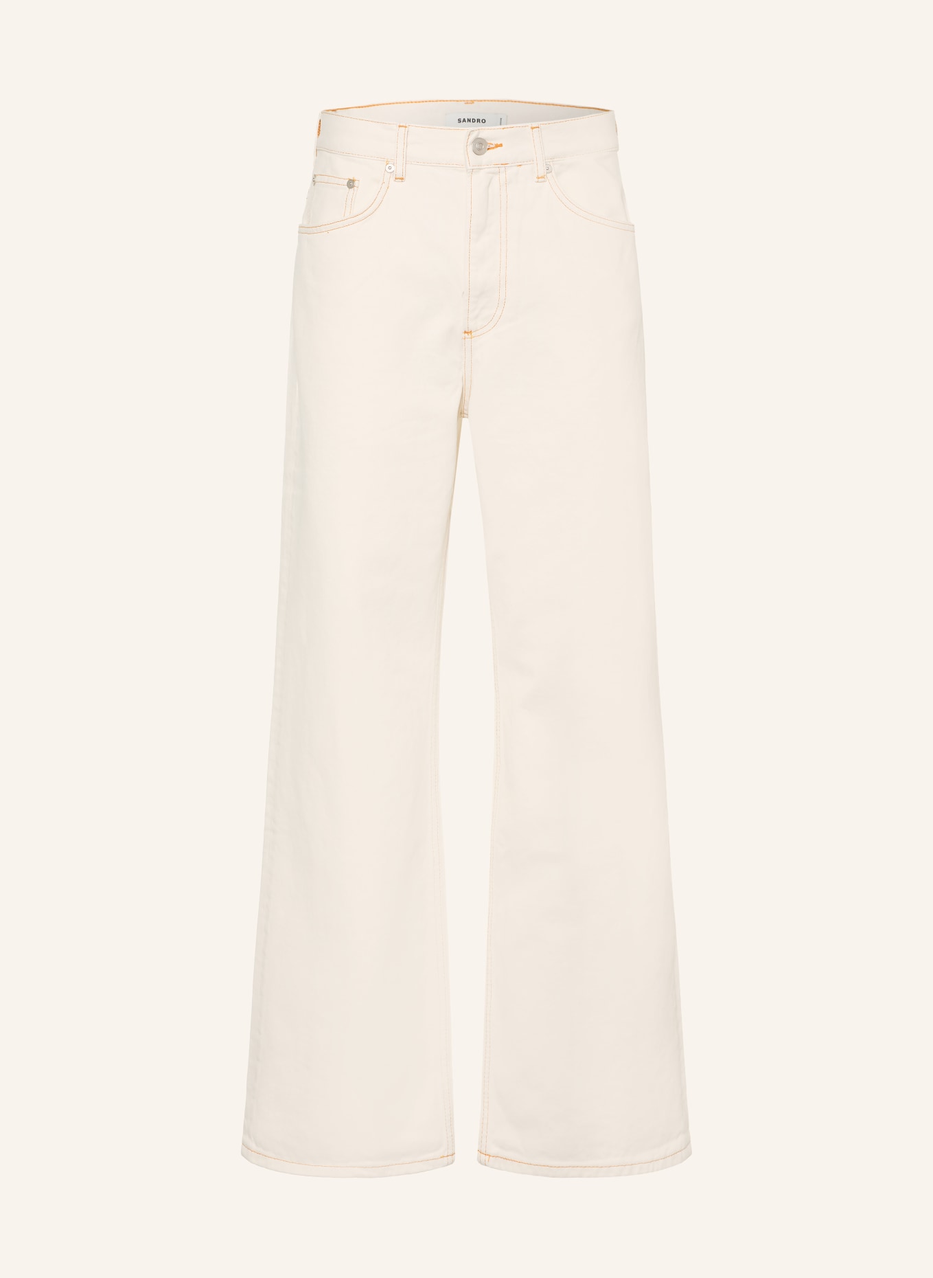 SANDRO Jeans Baggy Fit: 11 ECRU