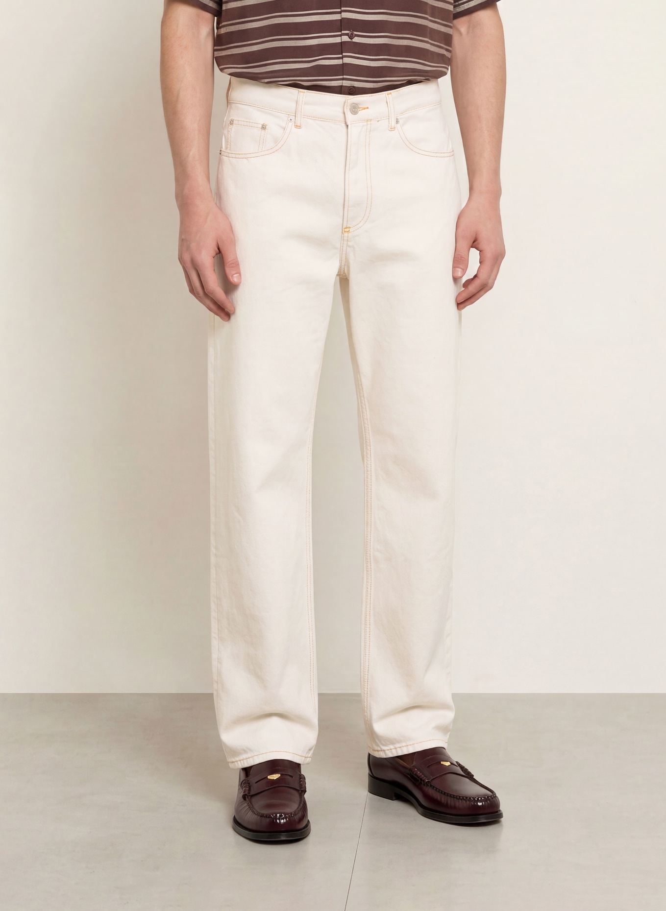 SANDRO Jeans Baggy Fit: 11 ECRU