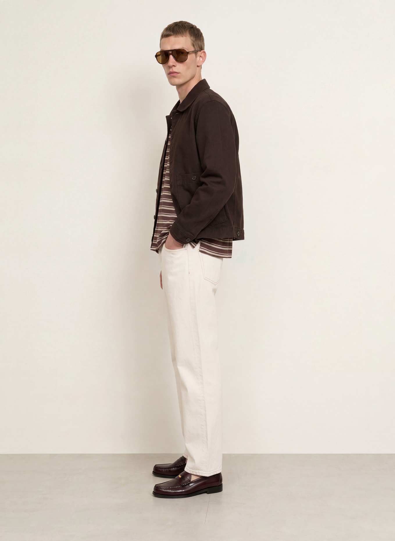 SANDRO Jeans Baggy Fit: 11 ECRU