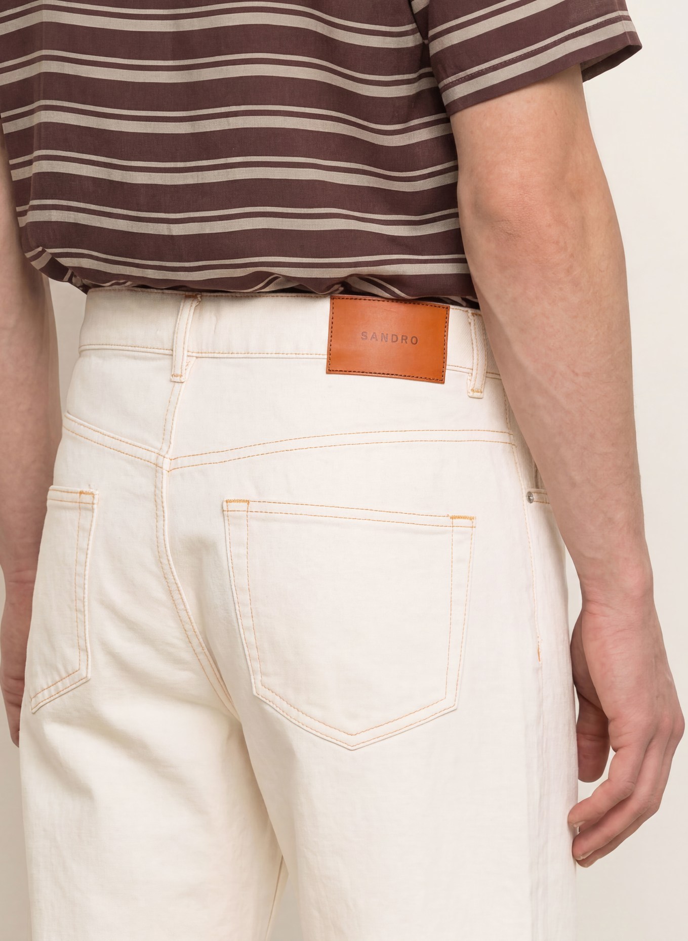 SANDRO Jeans Baggy Fit: 11 ECRU