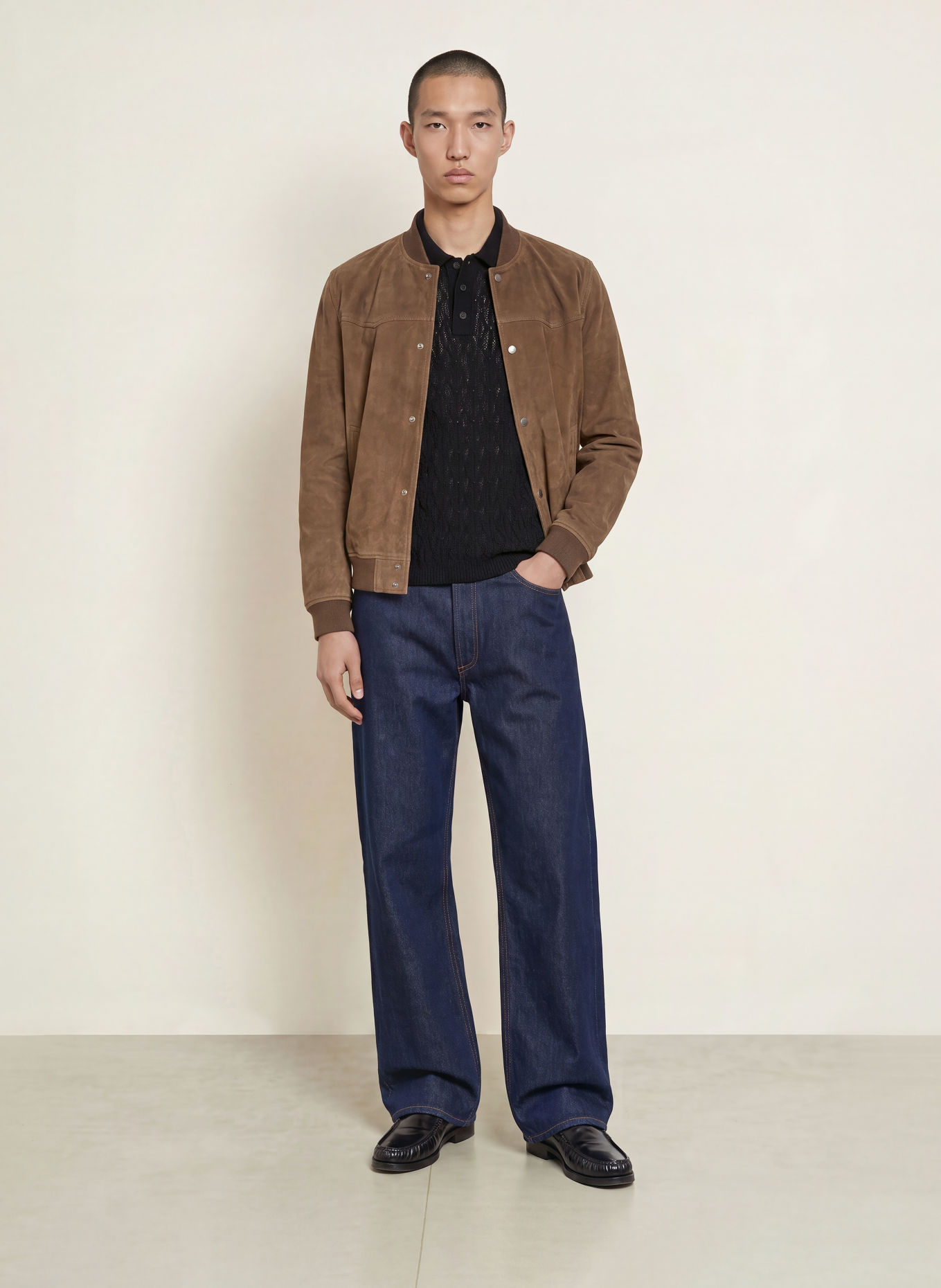 ALLSAINTS Polo en maille CYCLONE: NOIR