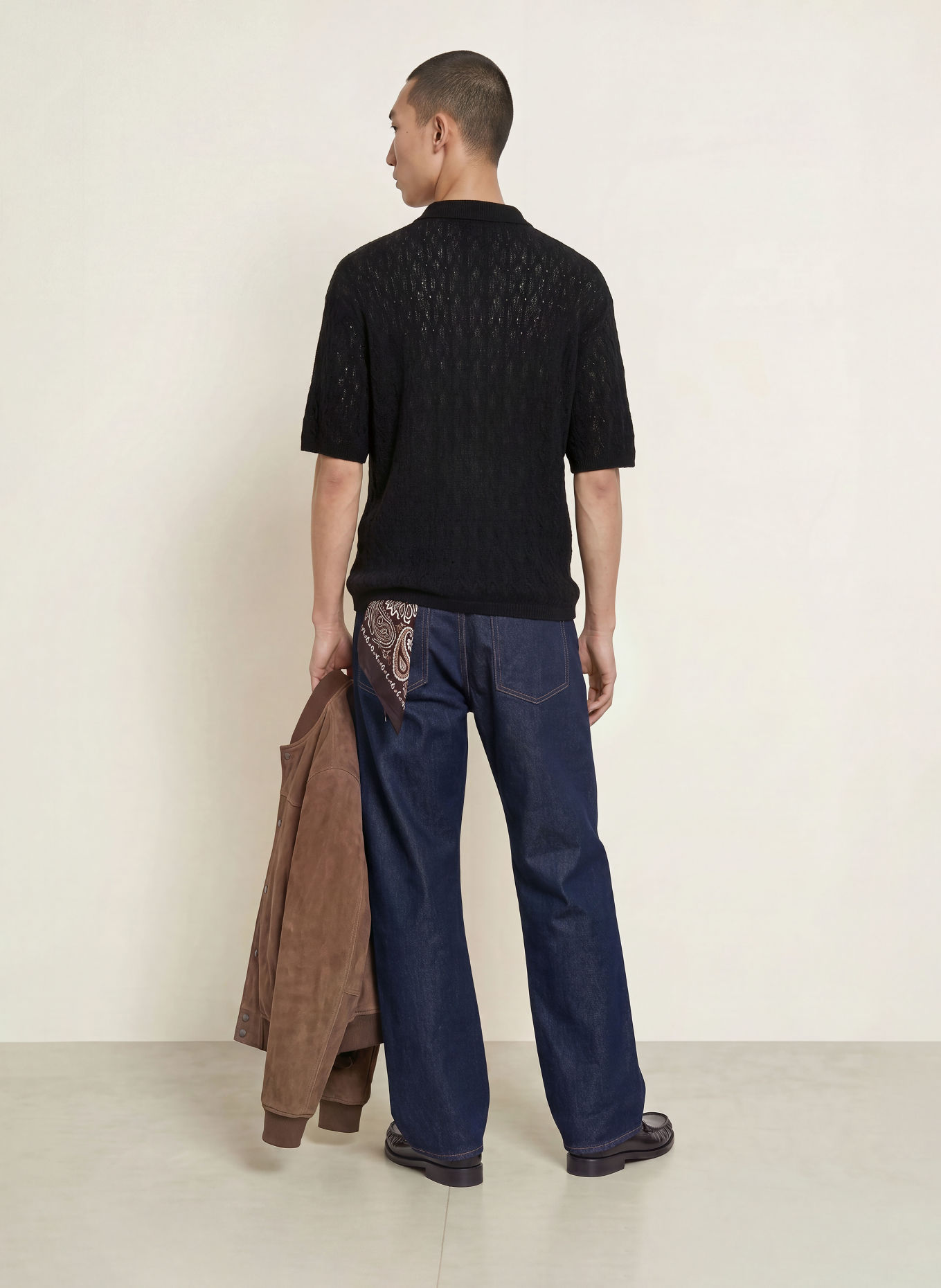 ALLSAINTS Polo en maille CYCLONE: NOIR