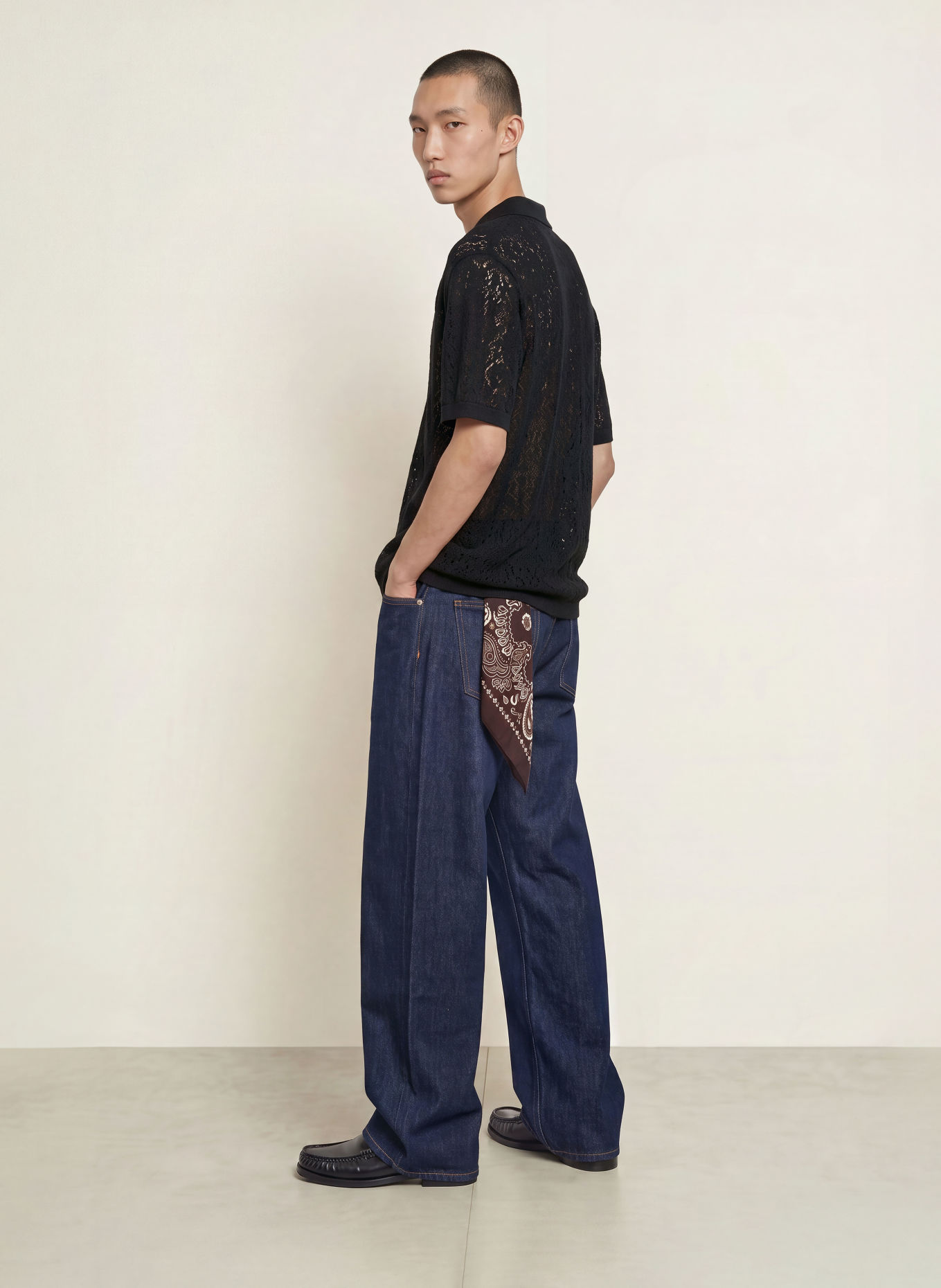 ALLSAINTS Polo en maille CYCLONE: NOIR
