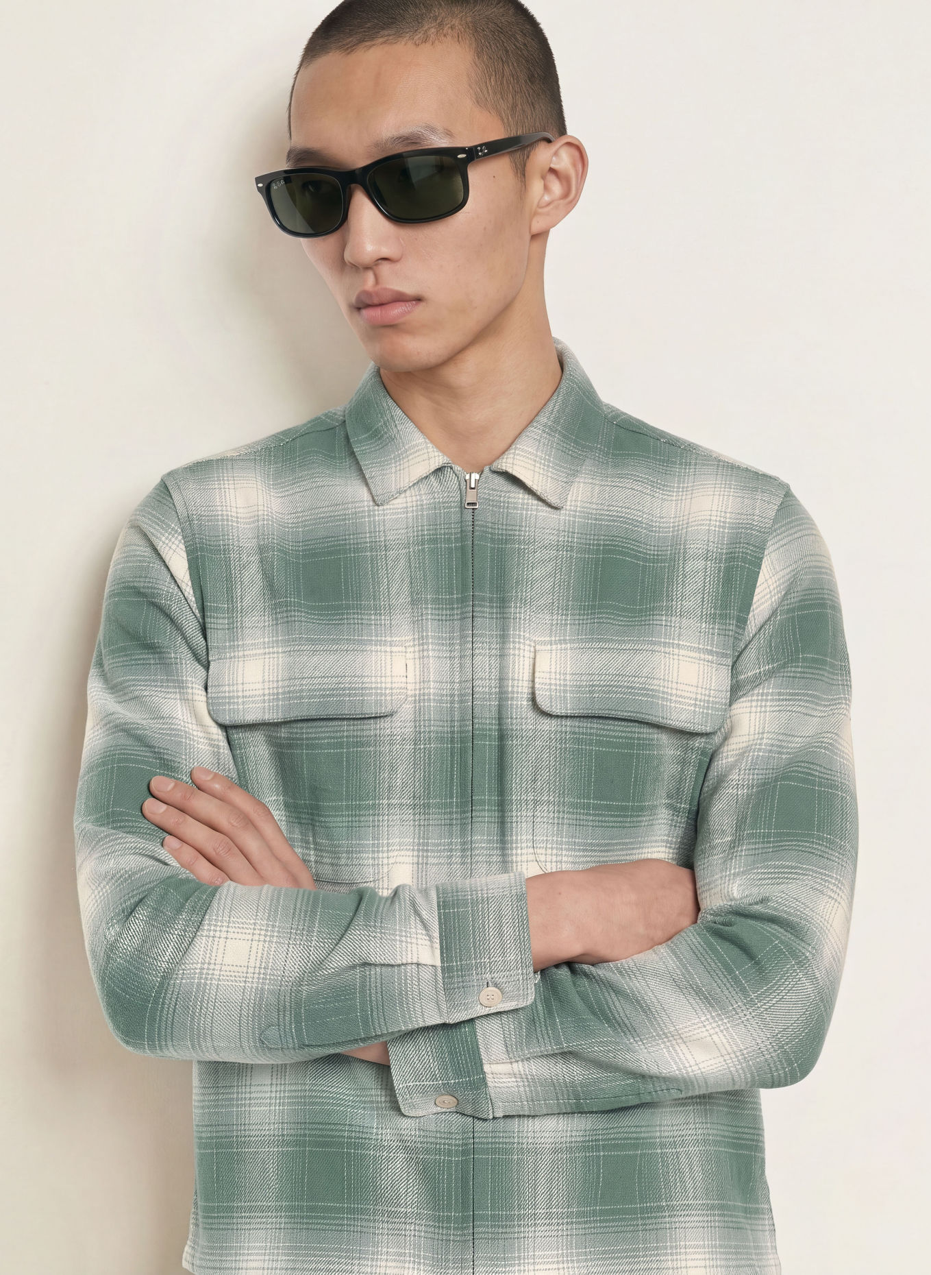 ALLSAINTS Chemise POLANCO coupe décontractée: BLEU PÉTROLE