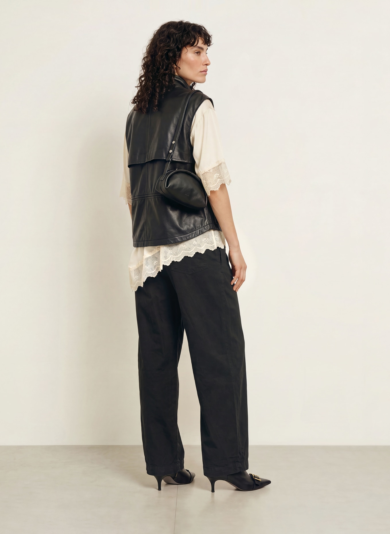 ALLSAINTS Pantalon en lin: NOIR
