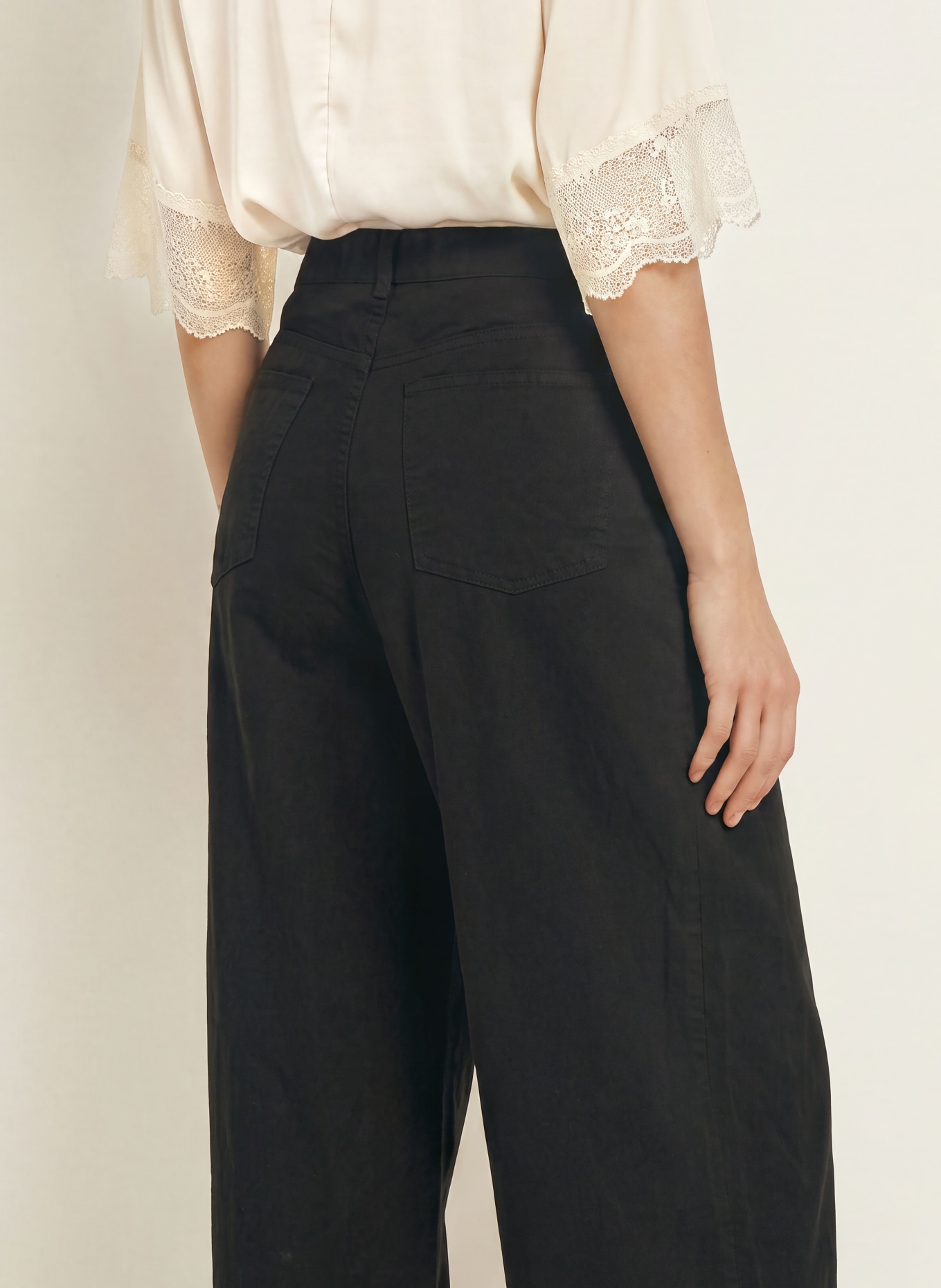 ALLSAINTS Pantalon en lin: NOIR
