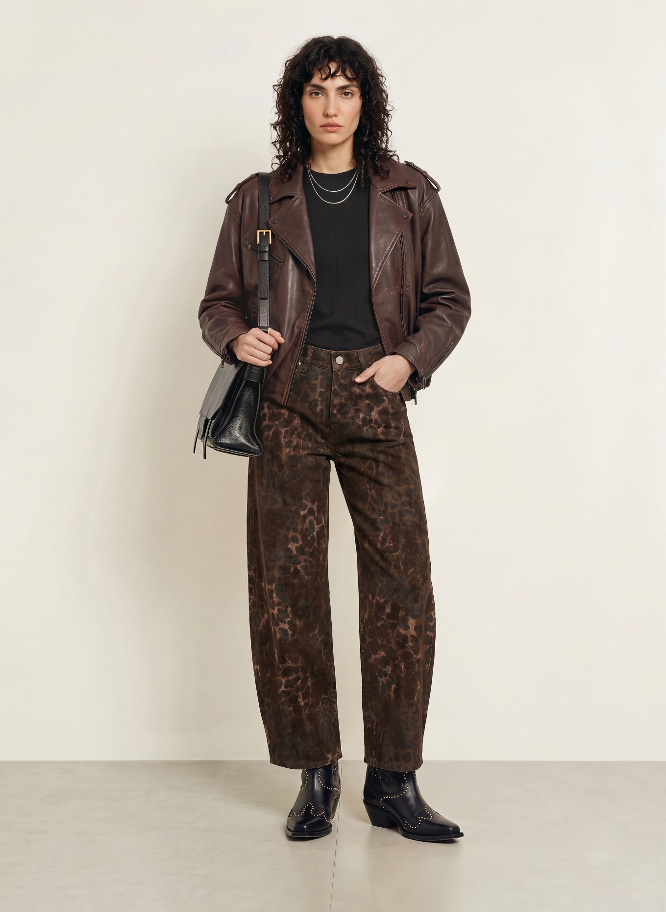 ALLSAINTS Jean barrel SADIE: 10062 LEPPO BROWN