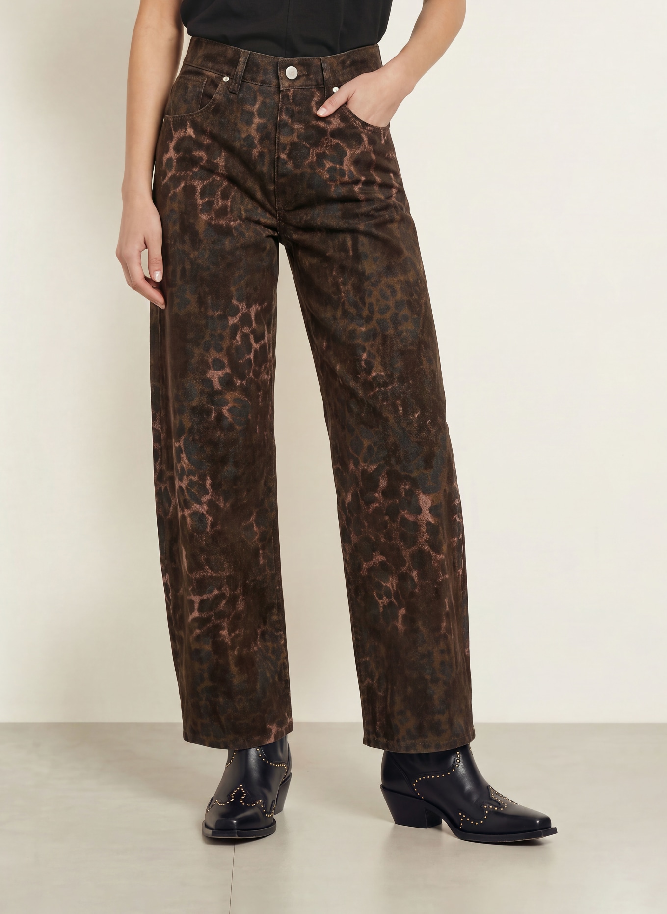 ALLSAINTS Jean barrel SADIE: 10062 LEPPO BROWN