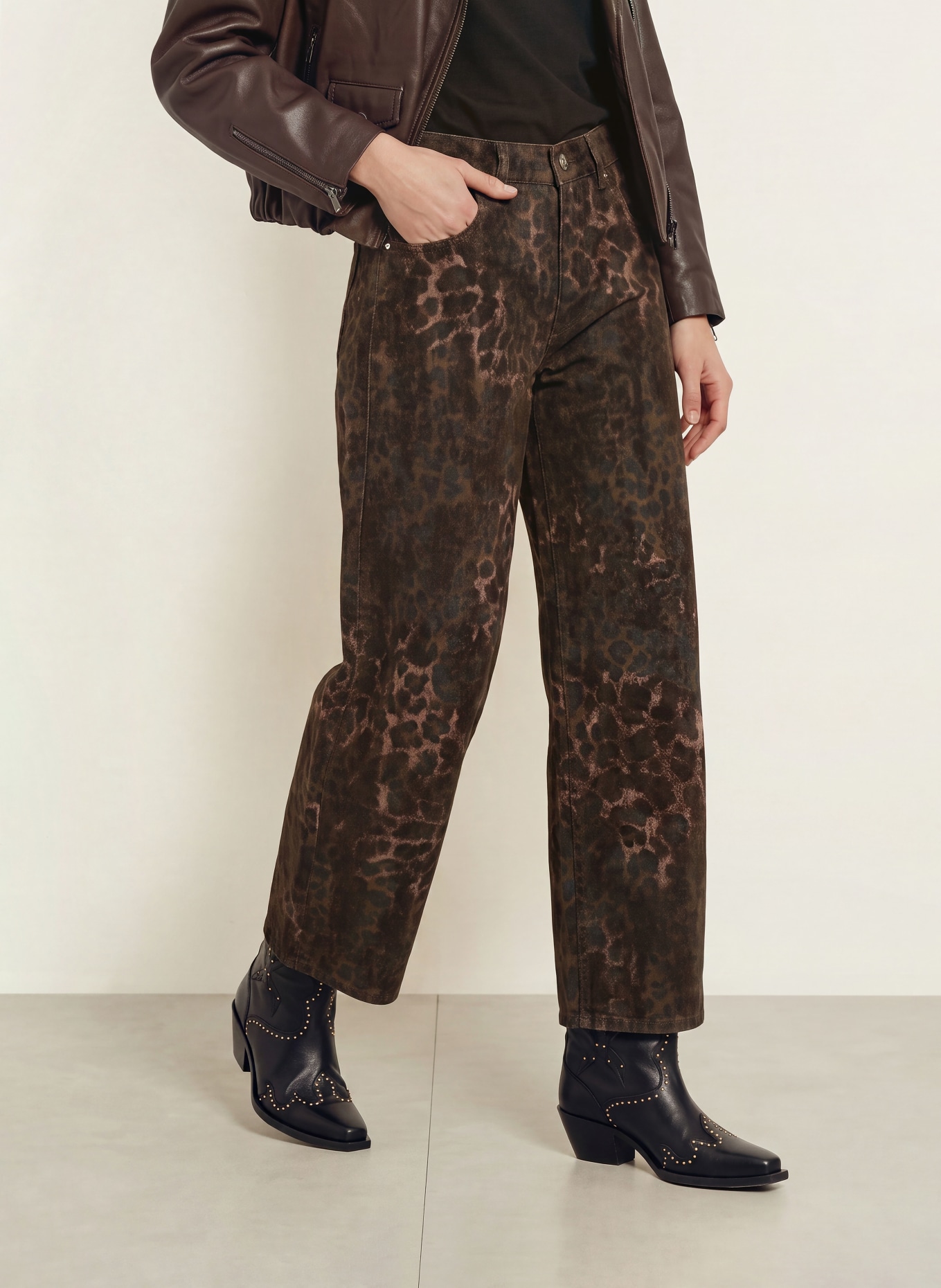 ALLSAINTS Jean barrel SADIE: 10062 LEPPO BROWN