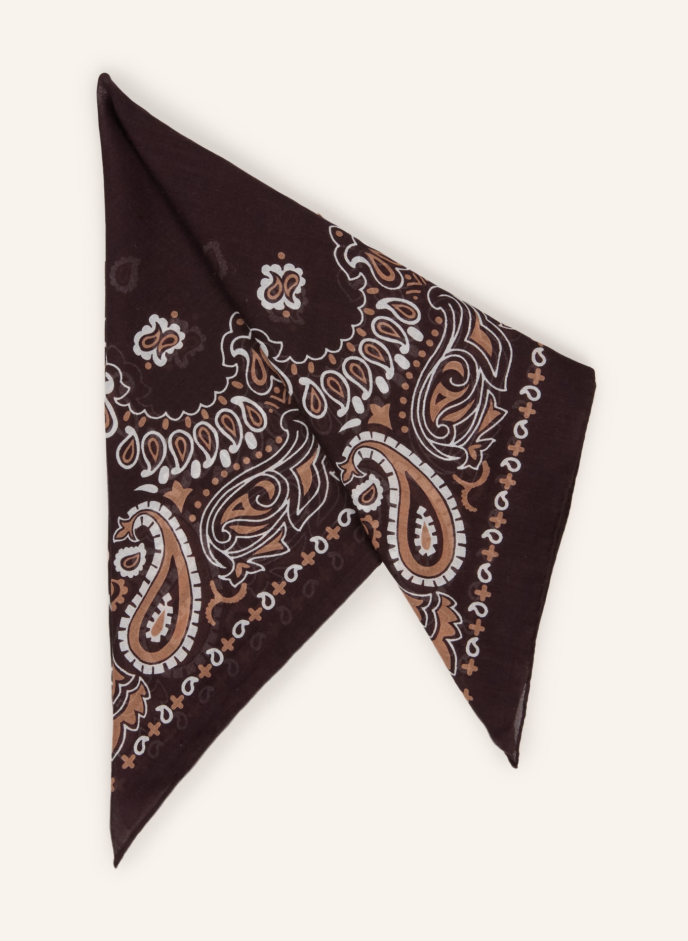destin Scarf: DARK BROWN / BEIGE / WHITE