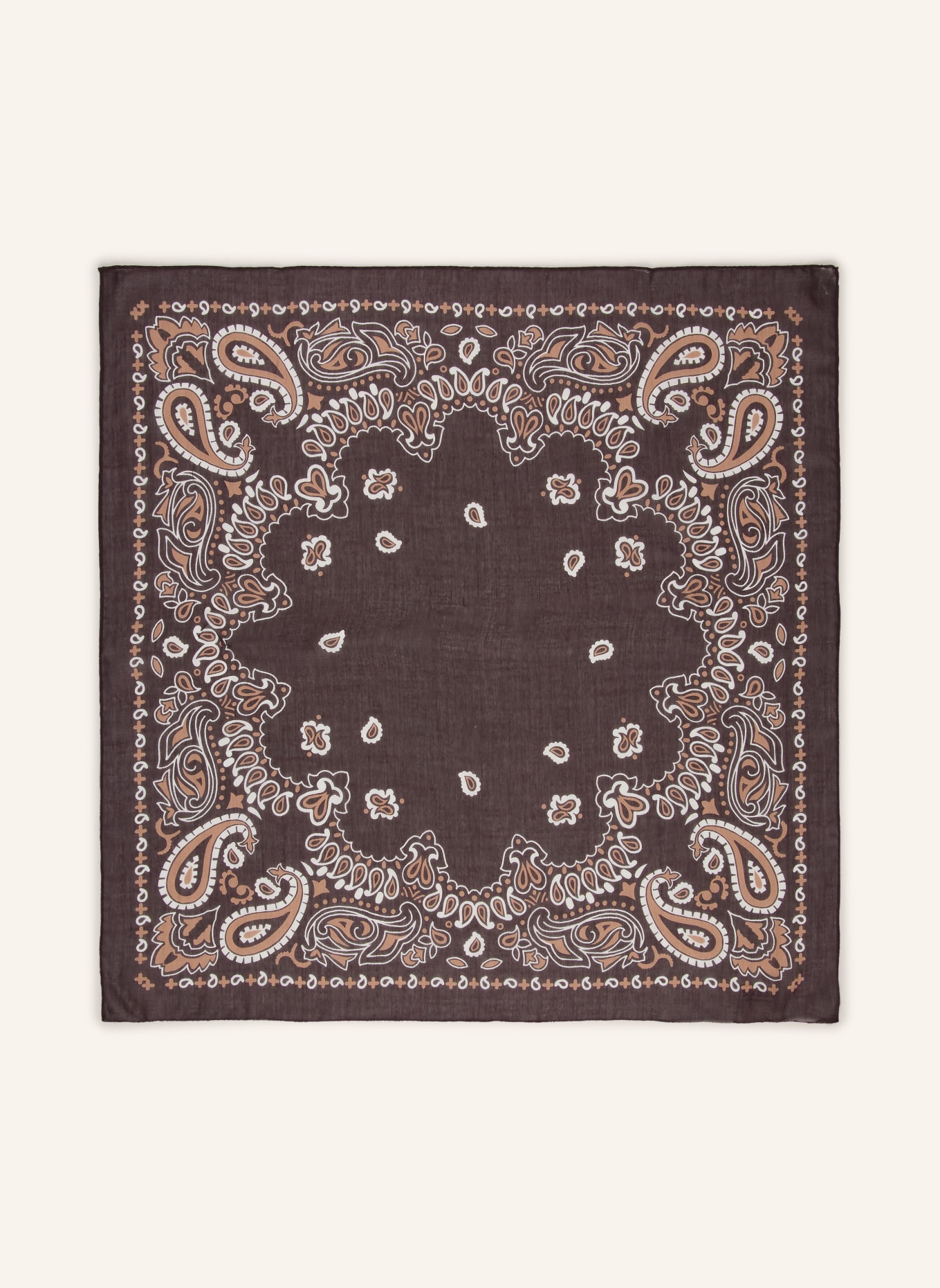 destin Scarf: DARK BROWN / BEIGE / WHITE
