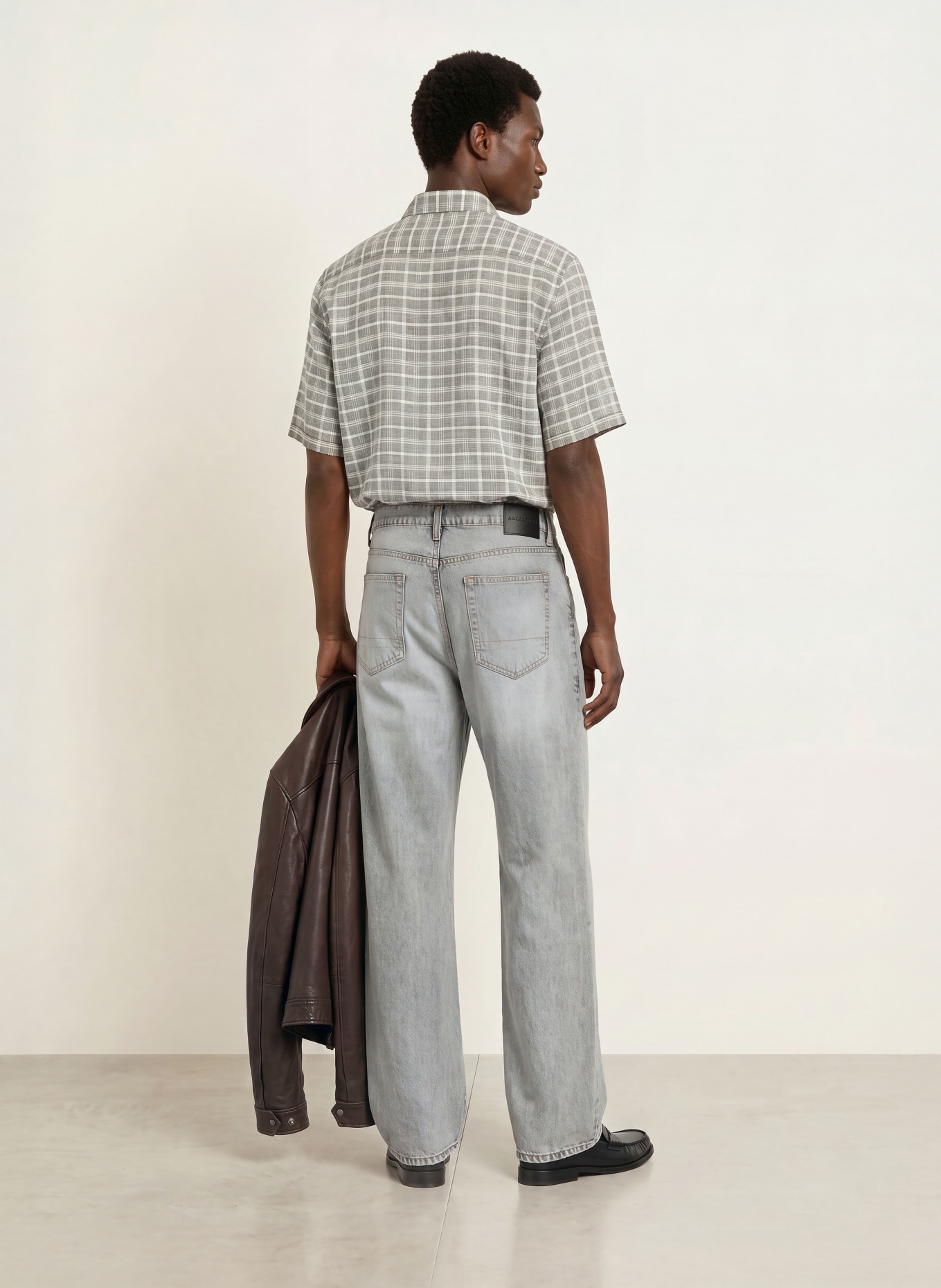 ALLSAINTS Jeans LENNY Wide Fit: 755 Washed Grey