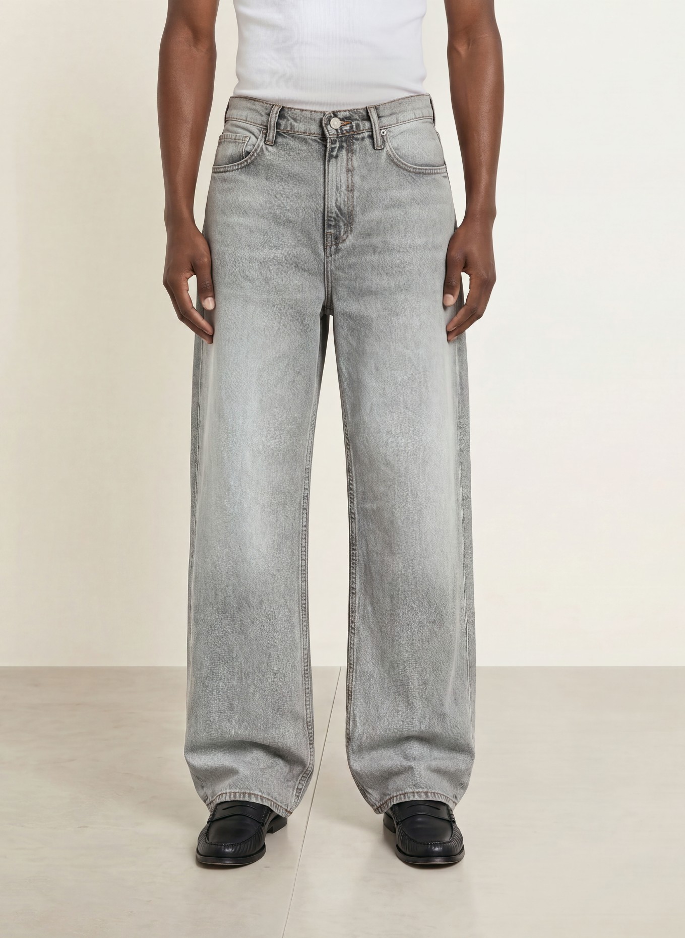 ALLSAINTS Jeans LENNY Wide Fit: 755 Washed Grey