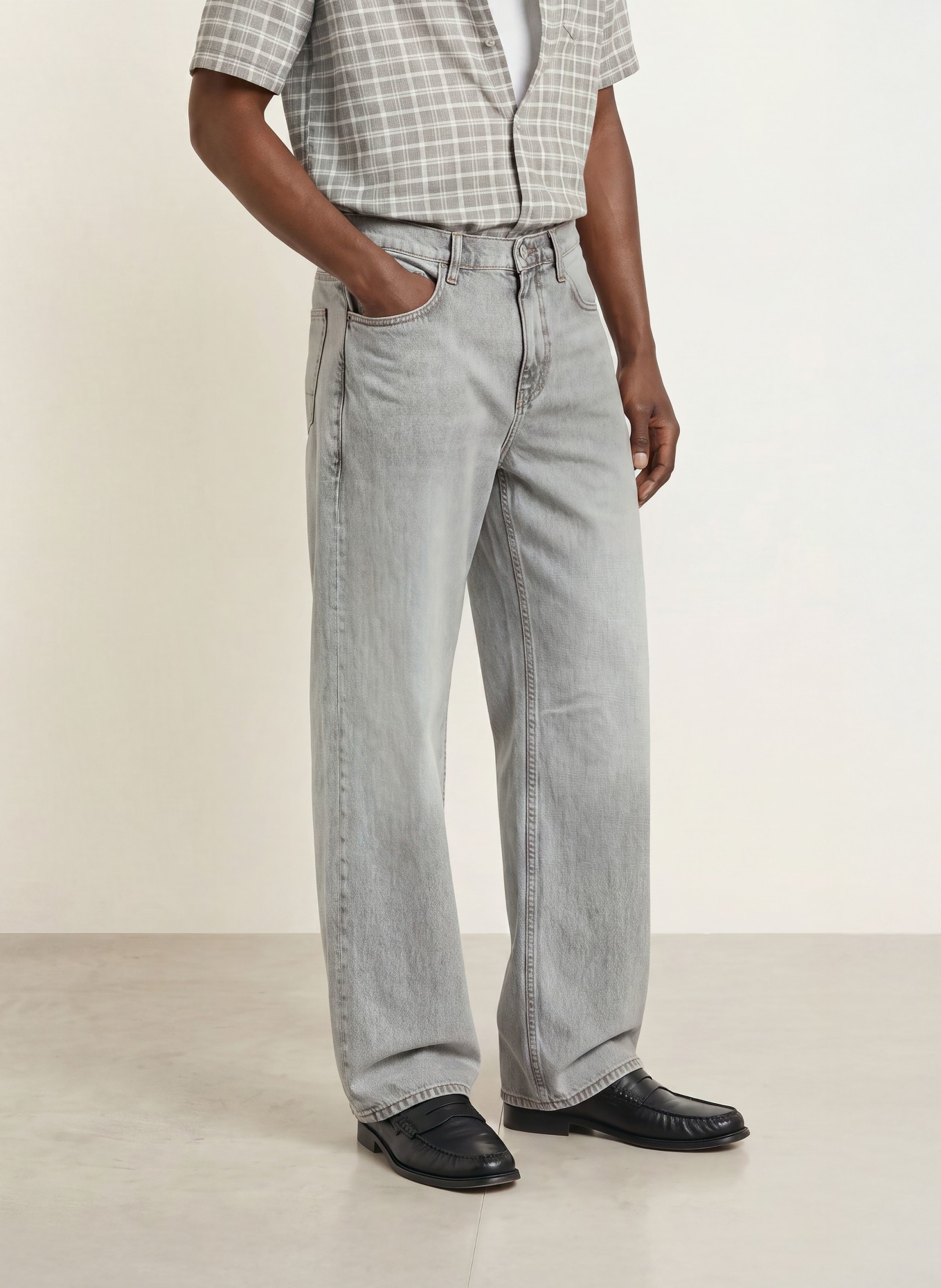ALLSAINTS Jeans LENNY Wide Fit: 755 Washed Grey
