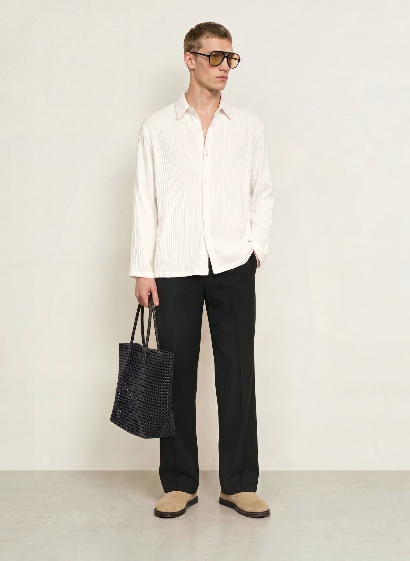 SANDRO Hemd Comfort Fit: WEISS