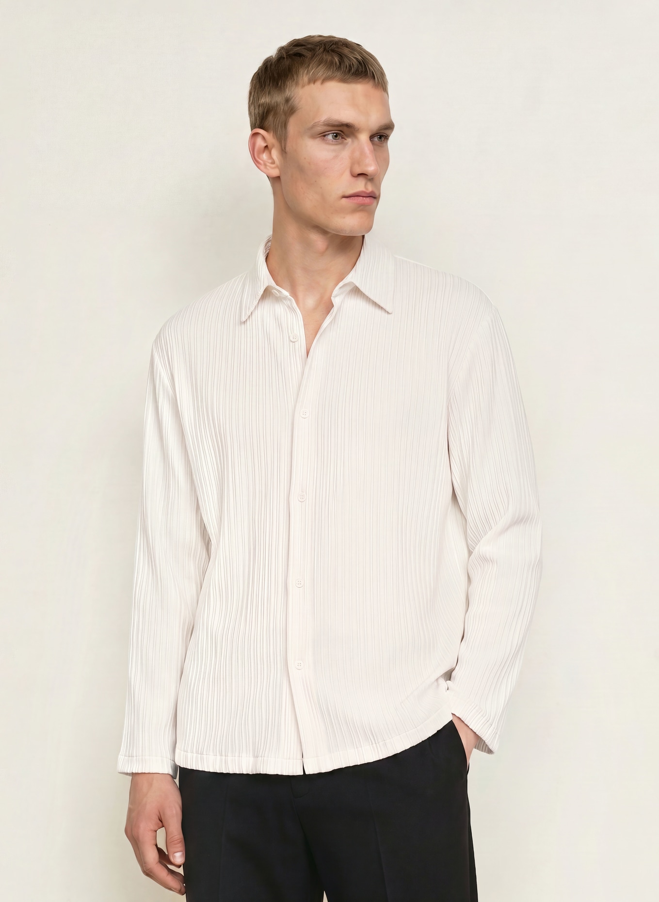 SANDRO Hemd Comfort Fit: WEISS