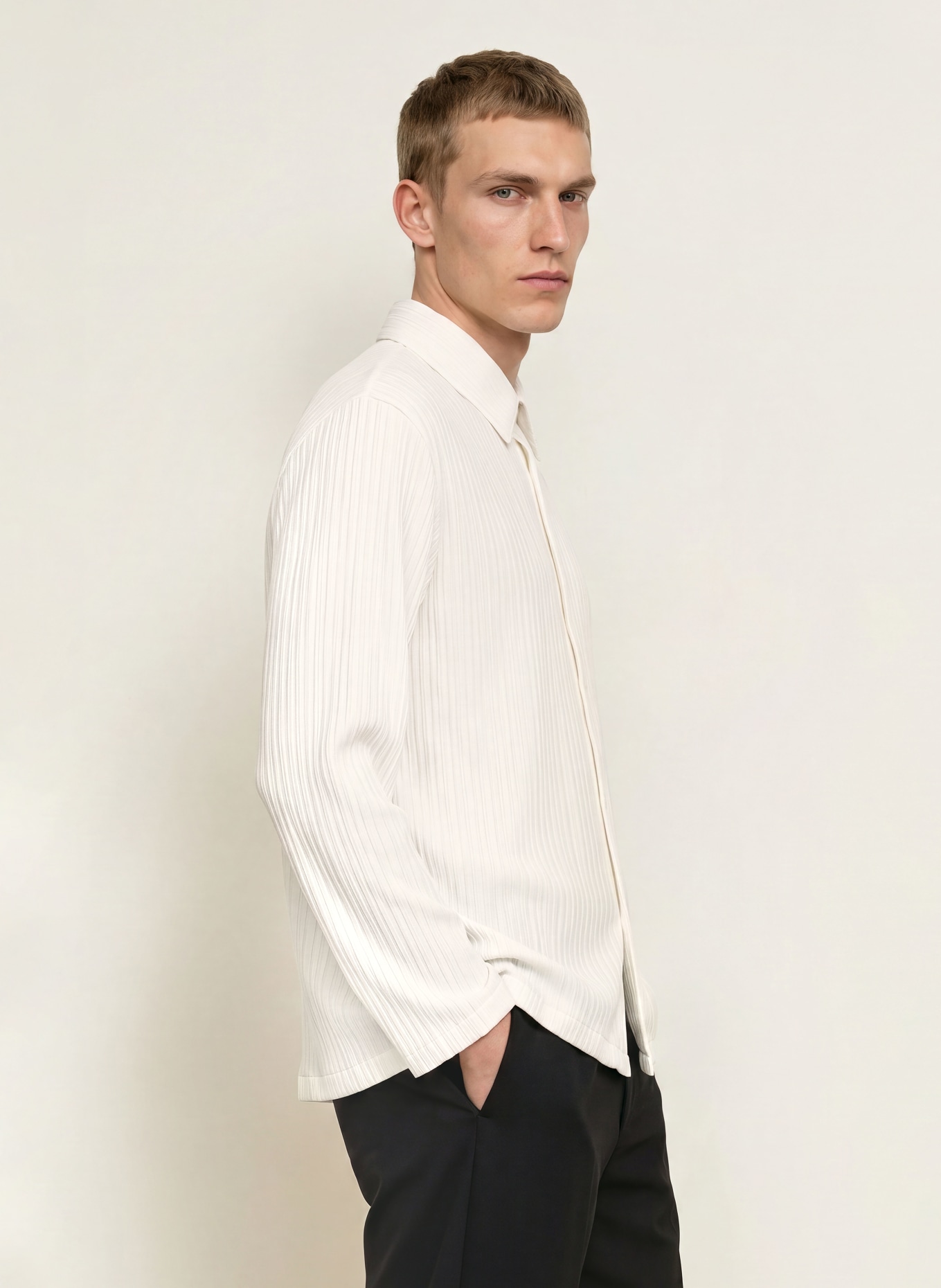 SANDRO Hemd Comfort Fit: WEISS