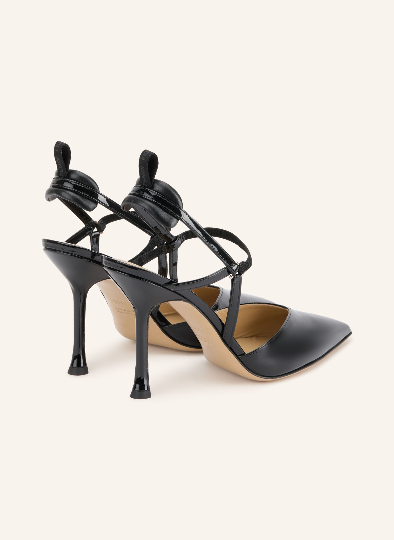 FENDI VERY COLIBRÌ Slingback Pumps: BLACK