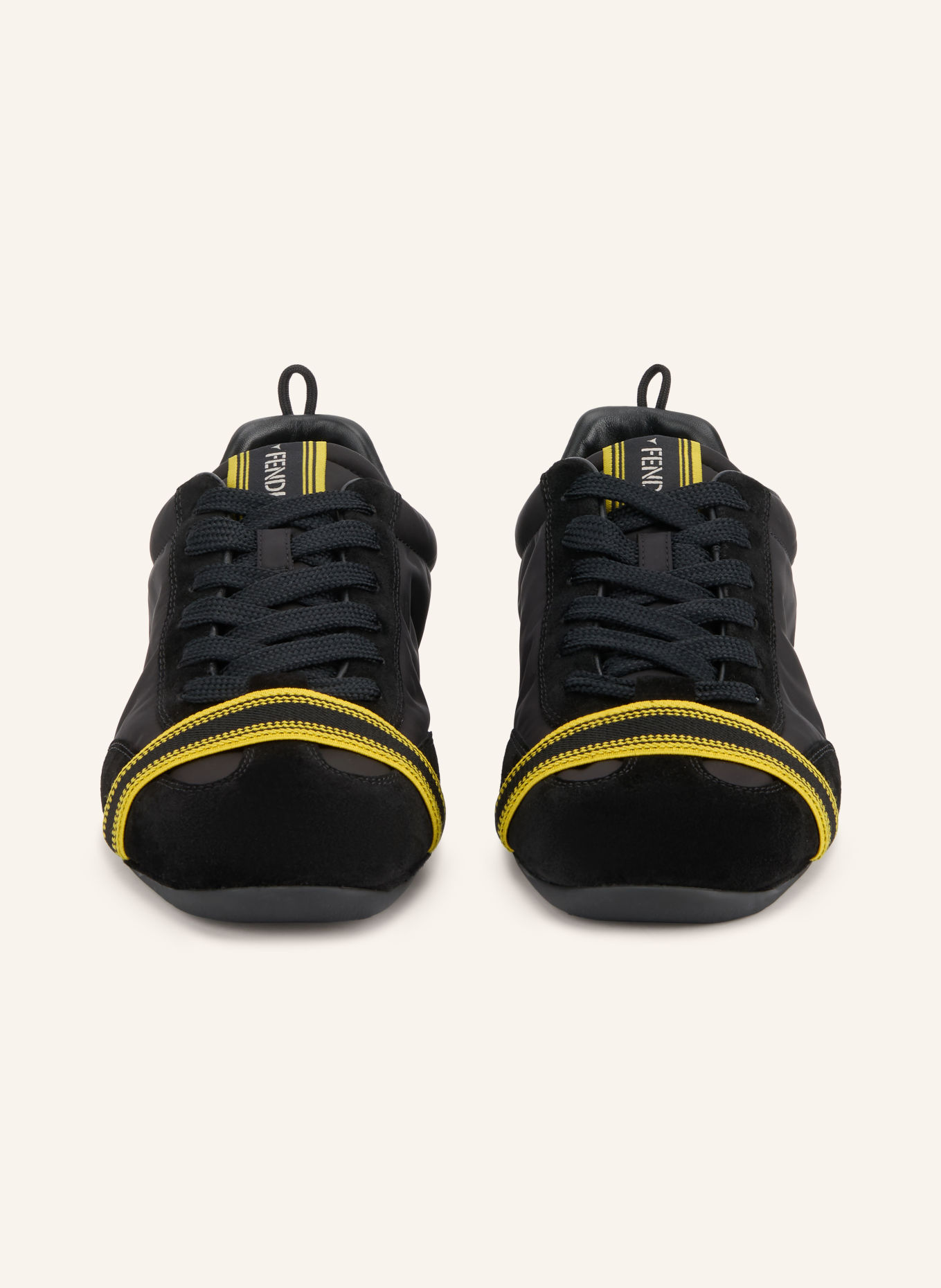 FENDI Sneakers: NOIR / JAUNE