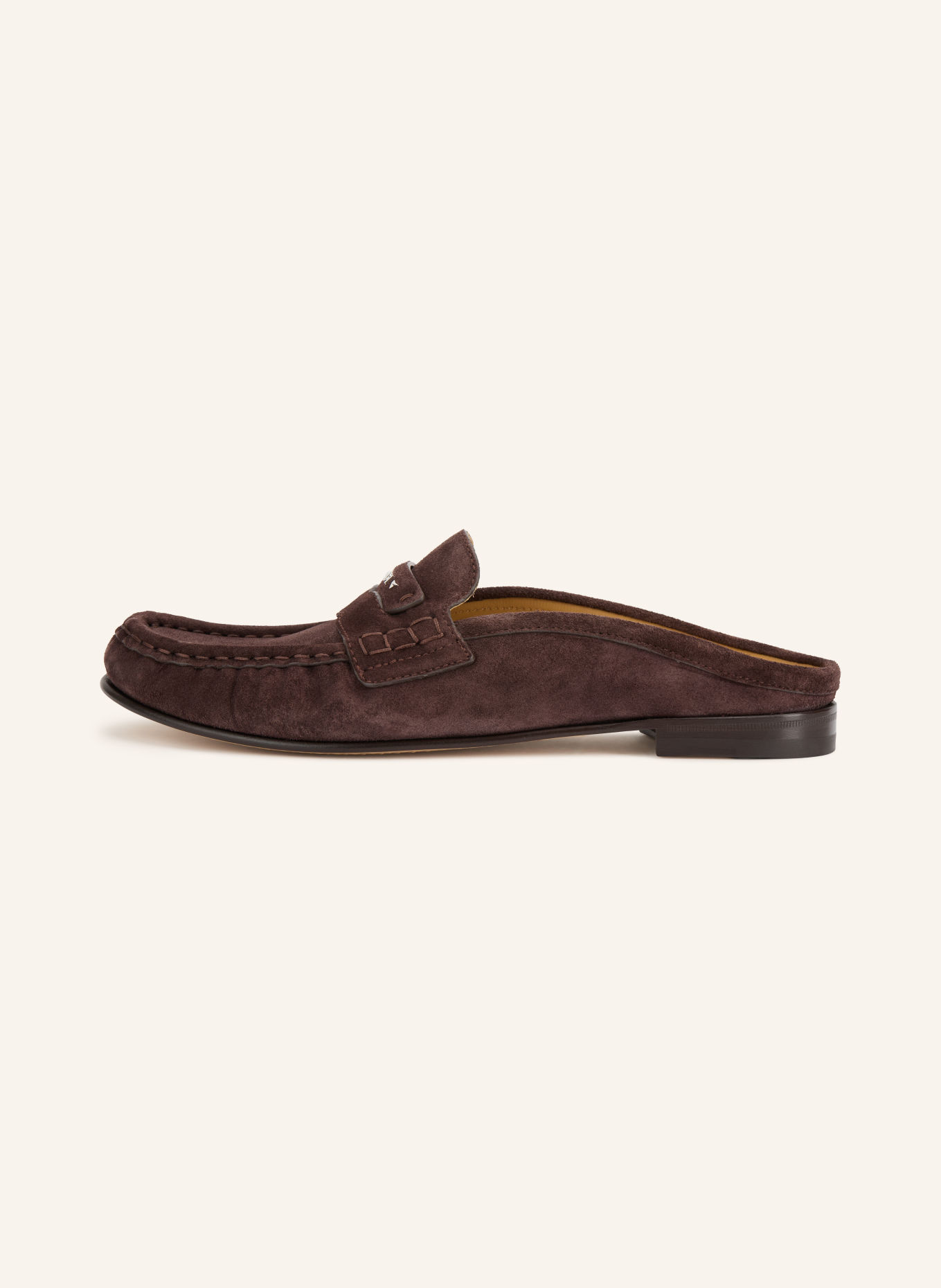 FENDI Mules SABOT CROSTA: DARK BROWN