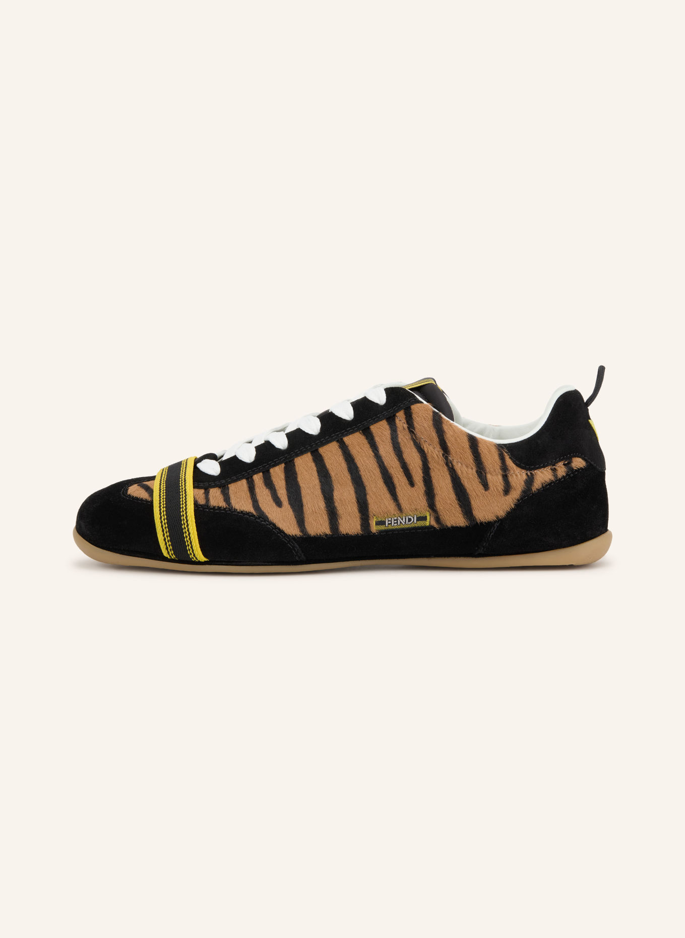 FENDI Sneakers FENDI WRAP: NOIR / MARRON / JAUNE FONCÉ