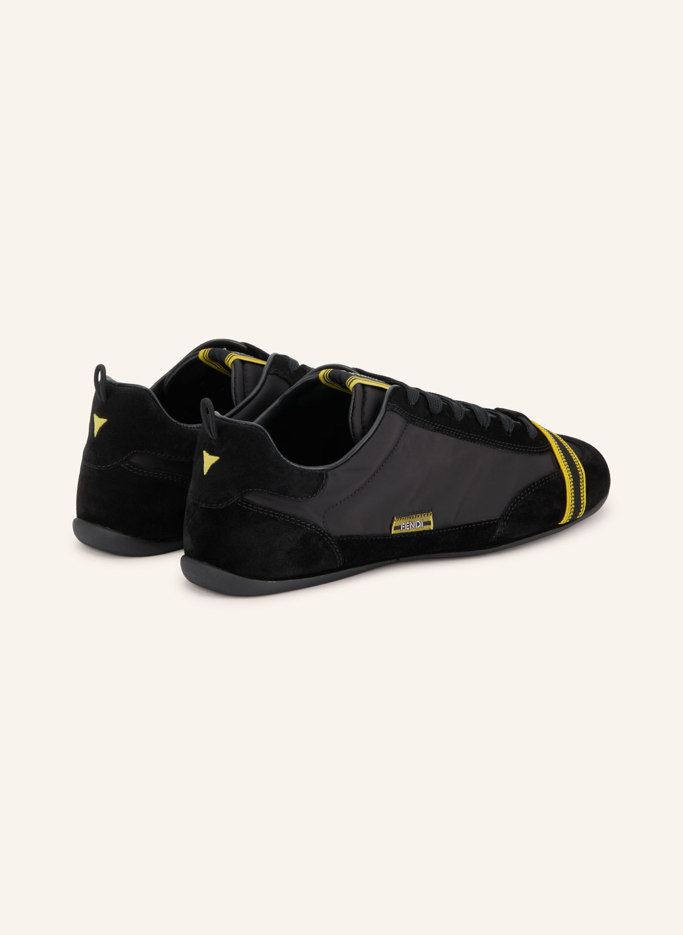 FENDI Sneakers: BLACK / YELLOW