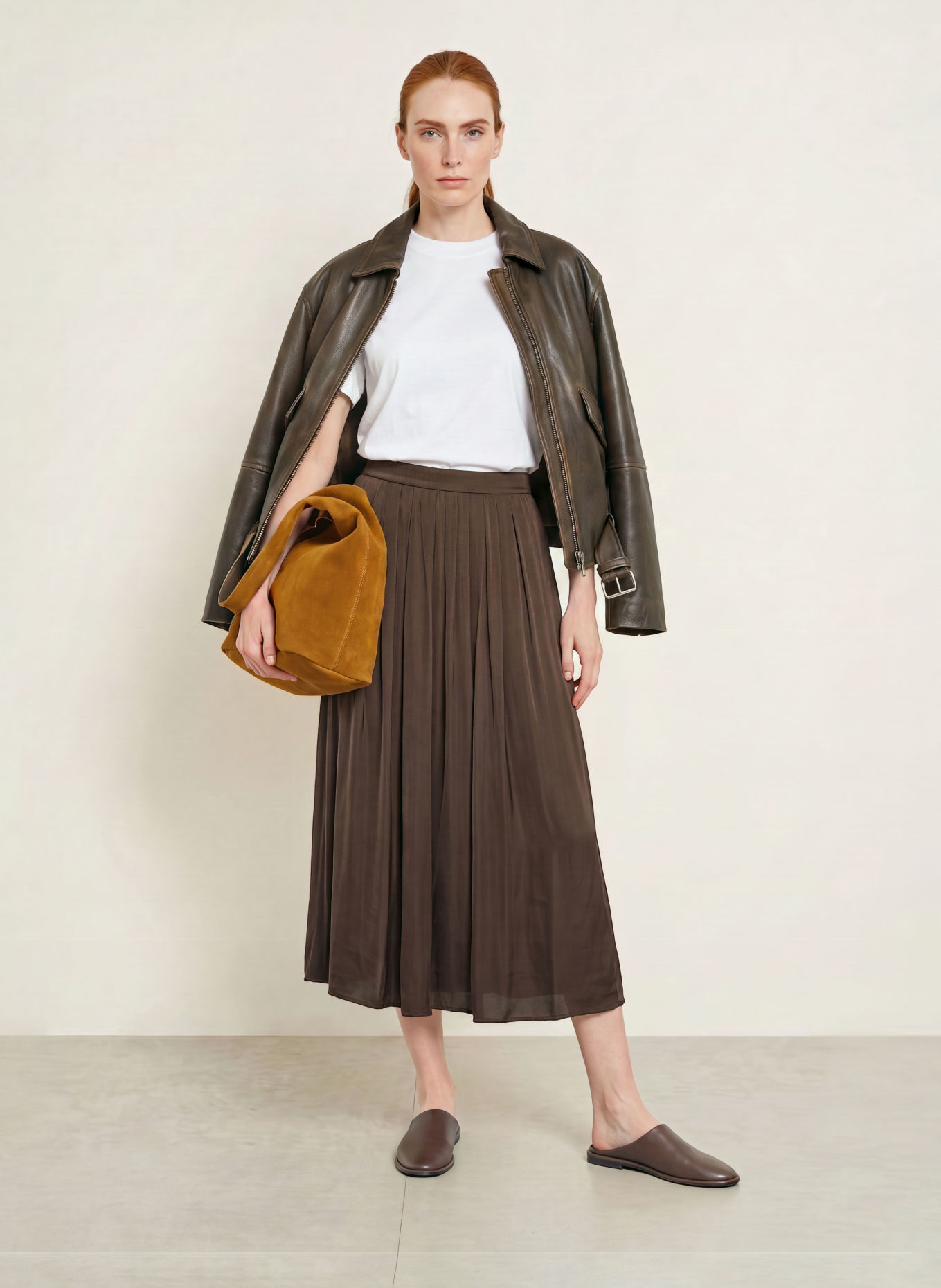 Marc O'Polo Jupe: MARRON FONCÉ