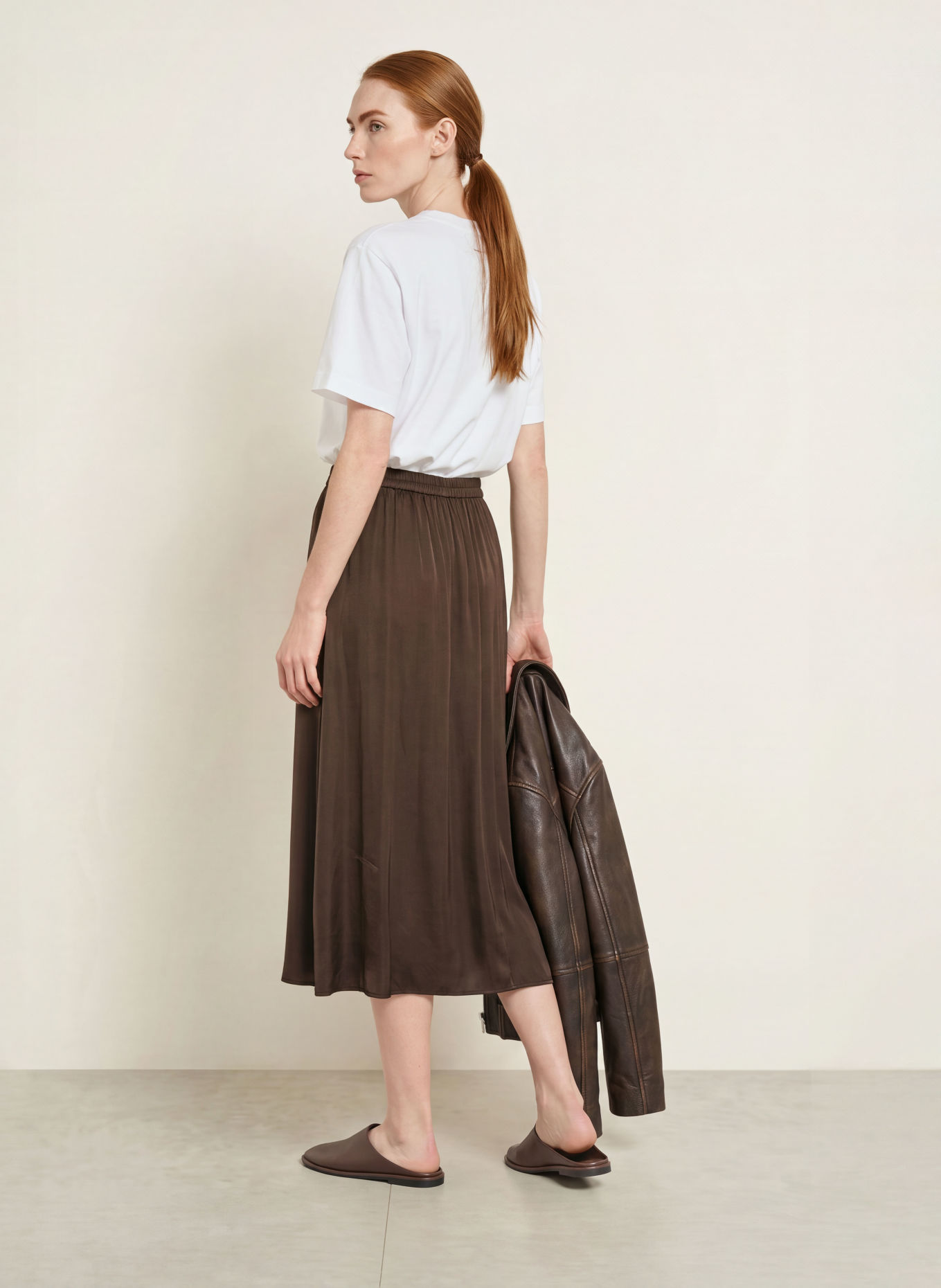 Marc O'Polo Jupe: MARRON FONCÉ