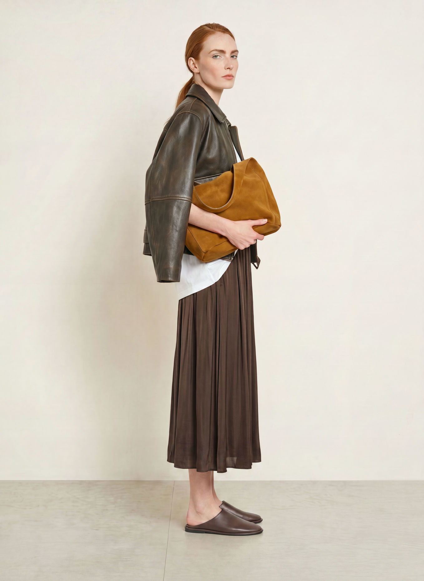Marc O'Polo Jupe: MARRON FONCÉ
