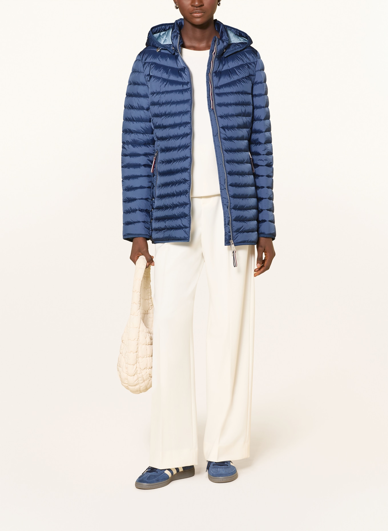 FUCHS SCHMITT Gewatteerde jas ANDRIA met afneembare capuchon: BLAUW