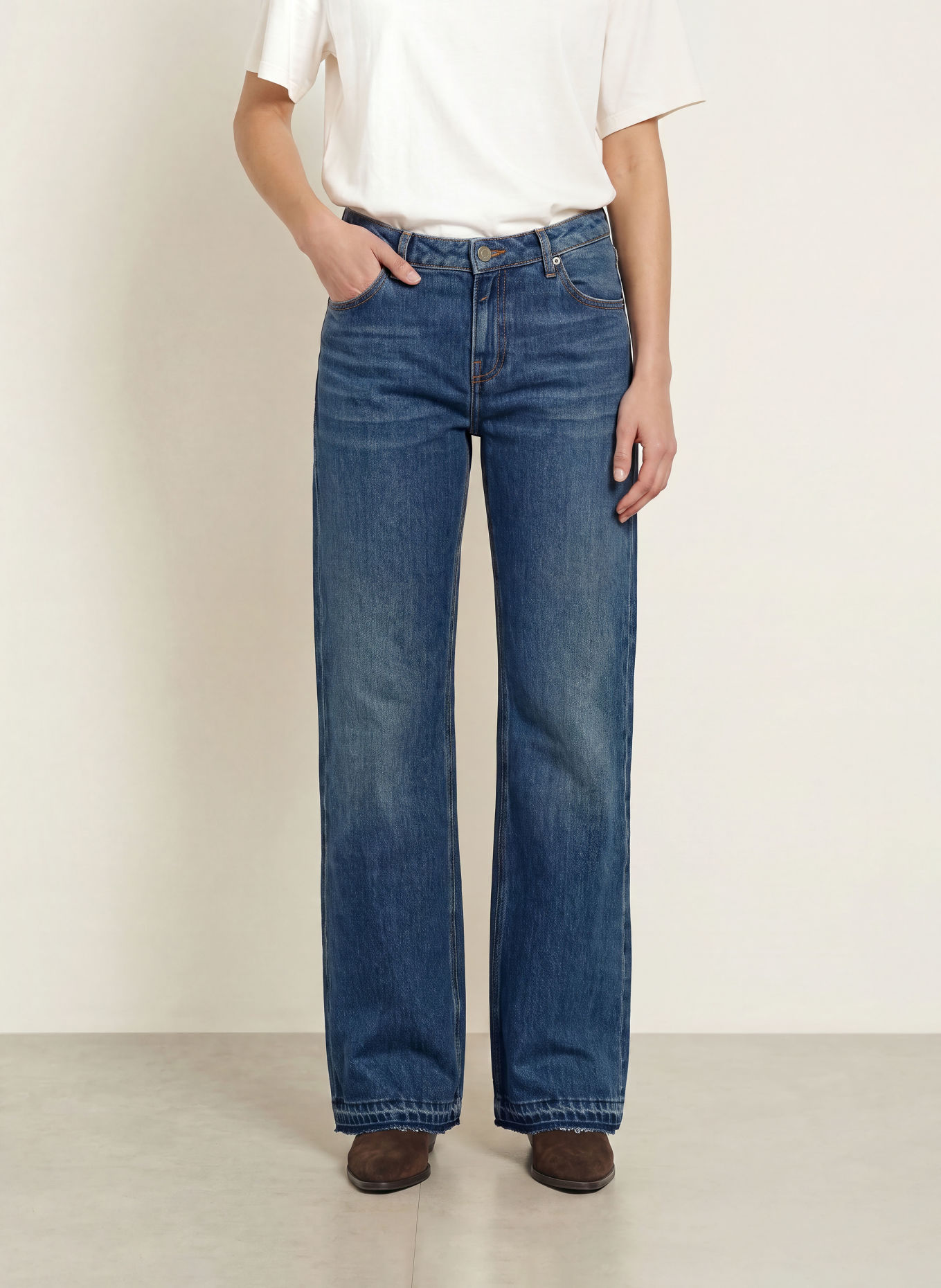 ba&sh Rovné džíny VANA: BLUE BLUE JEANS