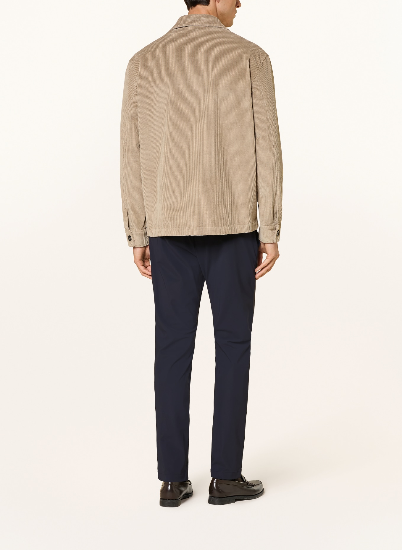 CRUNA Chino kalhoty SOLFERINO Extra Slim Fit: TMAVĚ MODRÁ