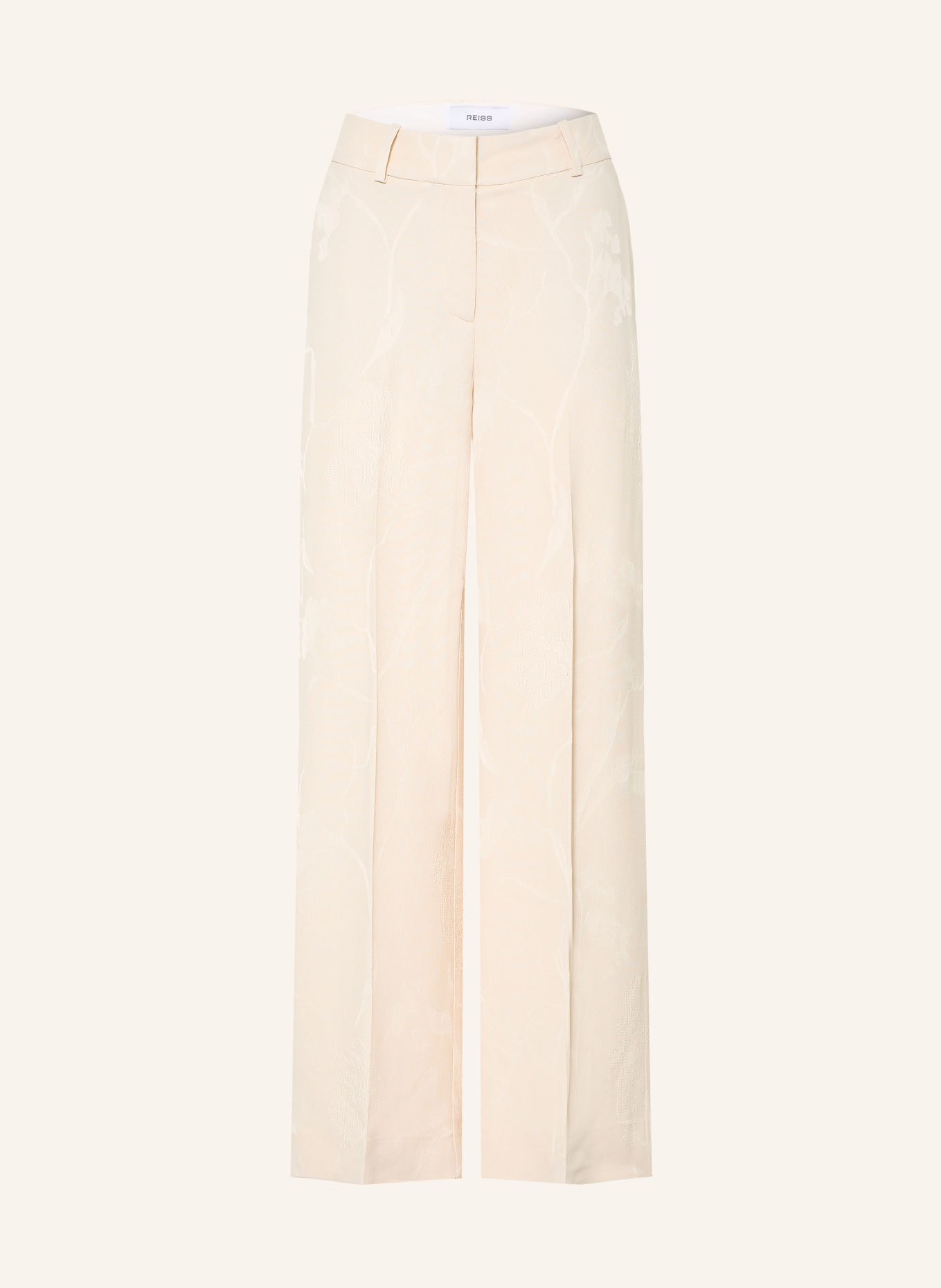REISS Jacquard-Hose OTTIE: CREME