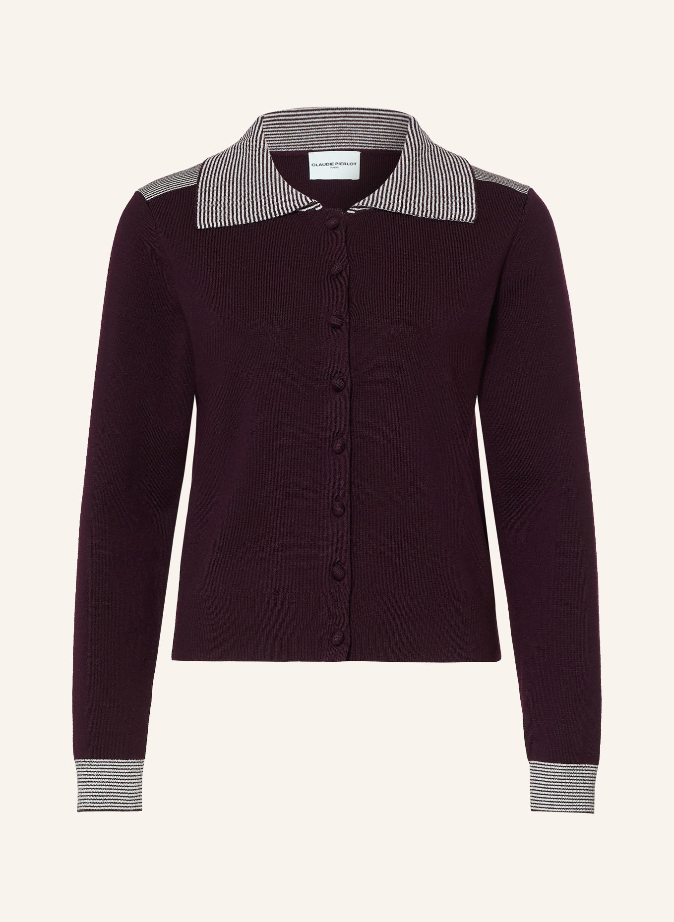 CLAUDIE PIERLOT Strickjacke: DUNKELLILA