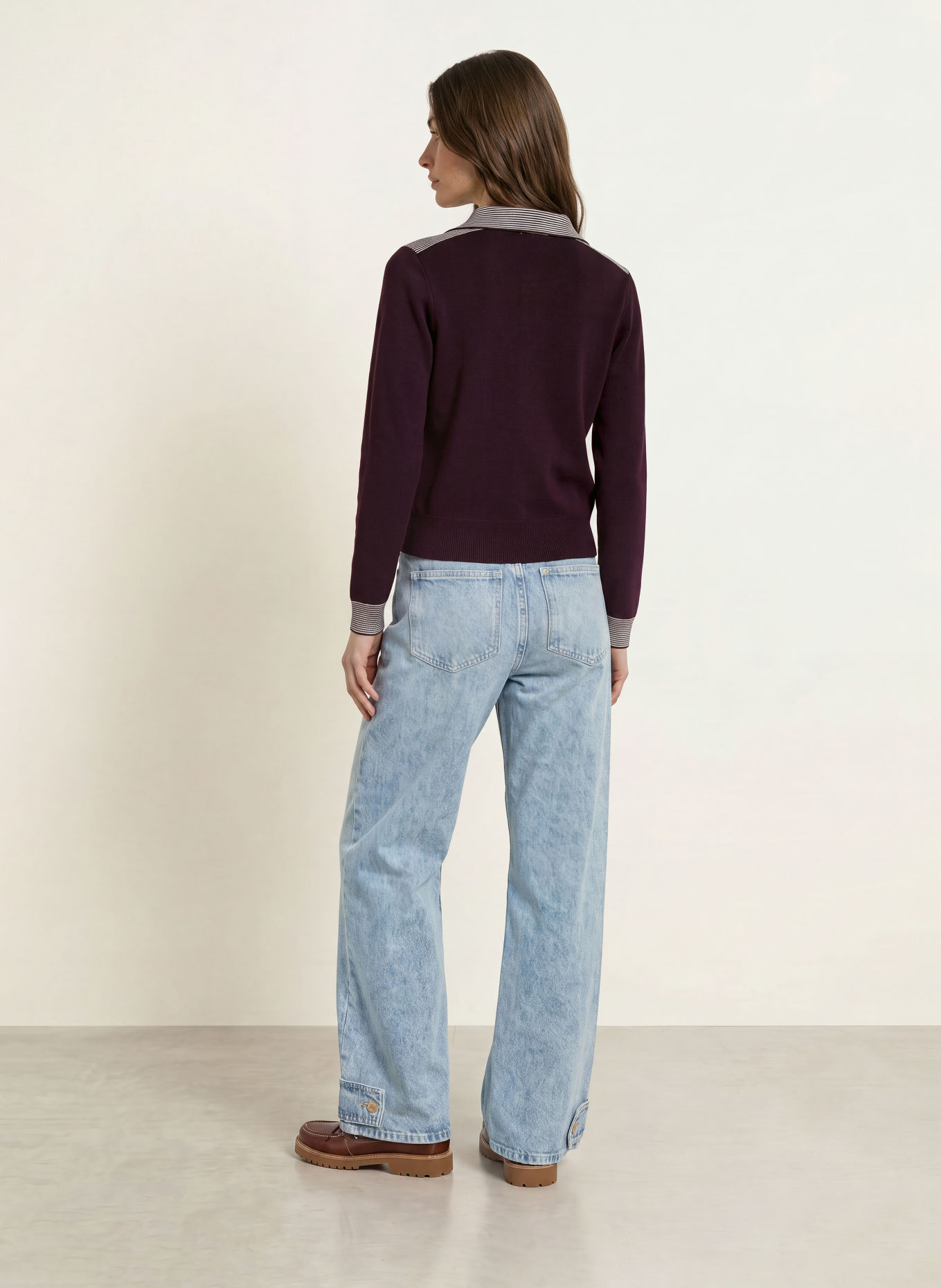 CLAUDIE PIERLOT Strickjacke: DUNKELLILA