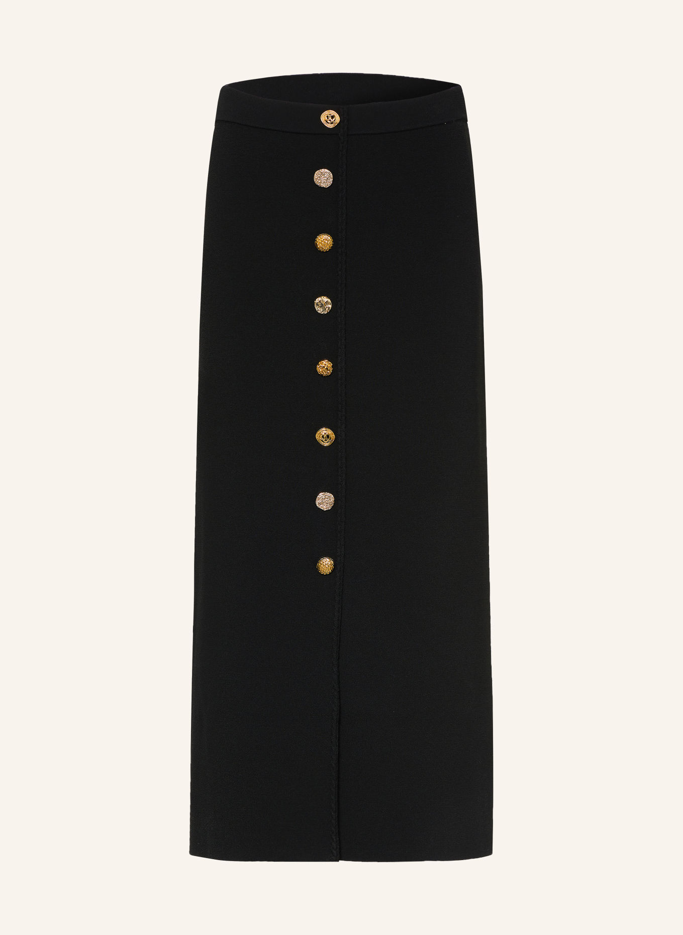 CLAUDIE PIERLOT Strickrock: SCHWARZ