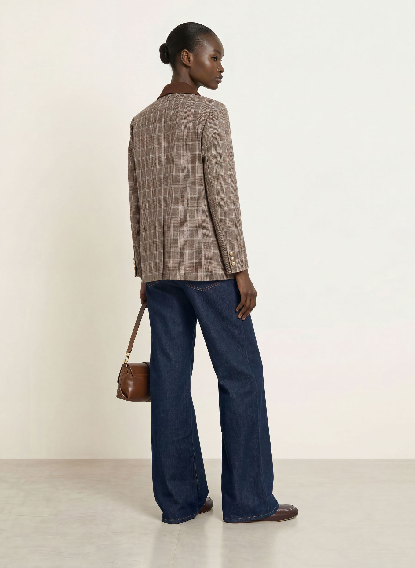 maje Wide Leg Jeans: 0103 NAVY