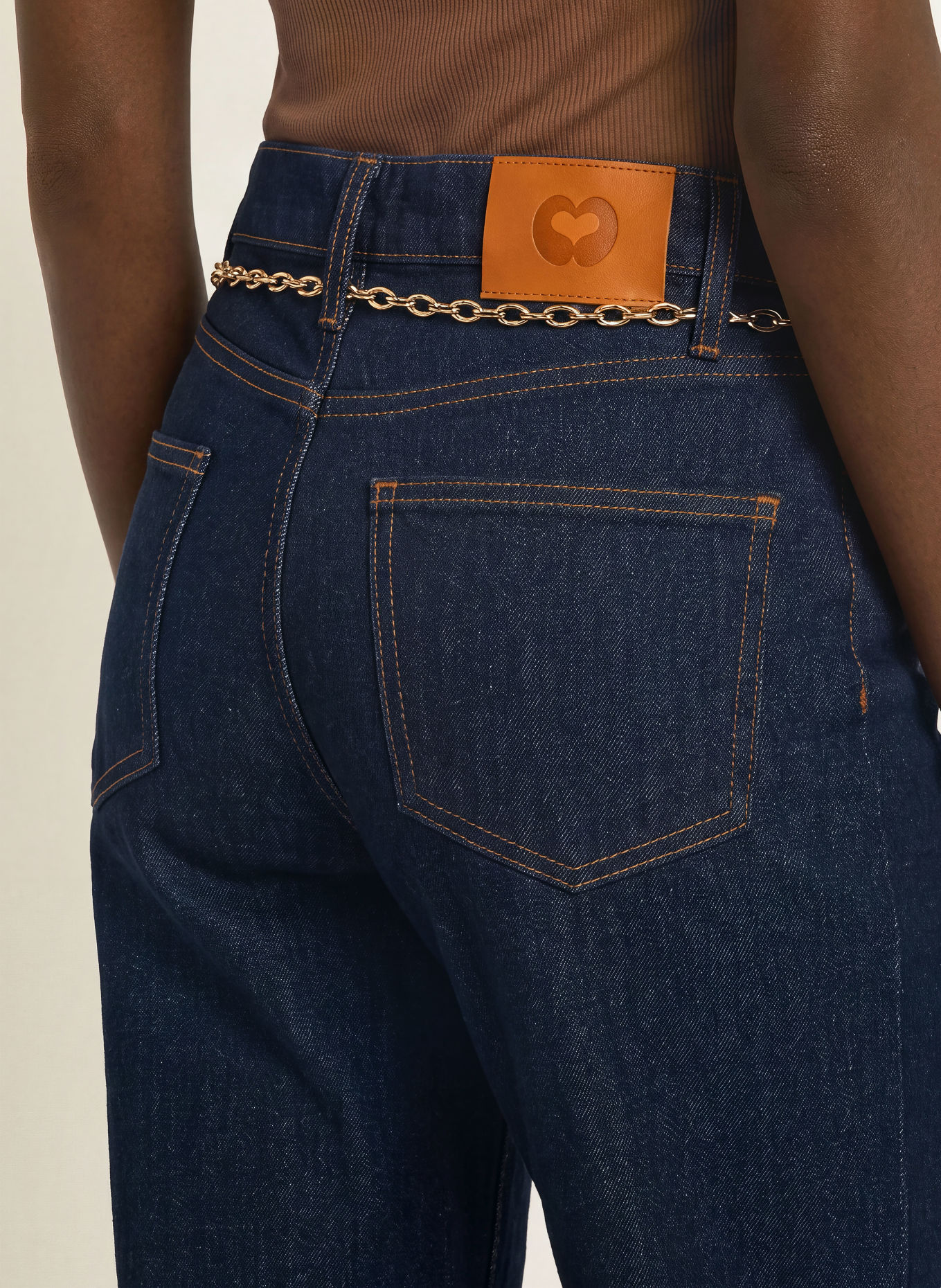 maje Wide Leg Jeans: 0103 NAVY
