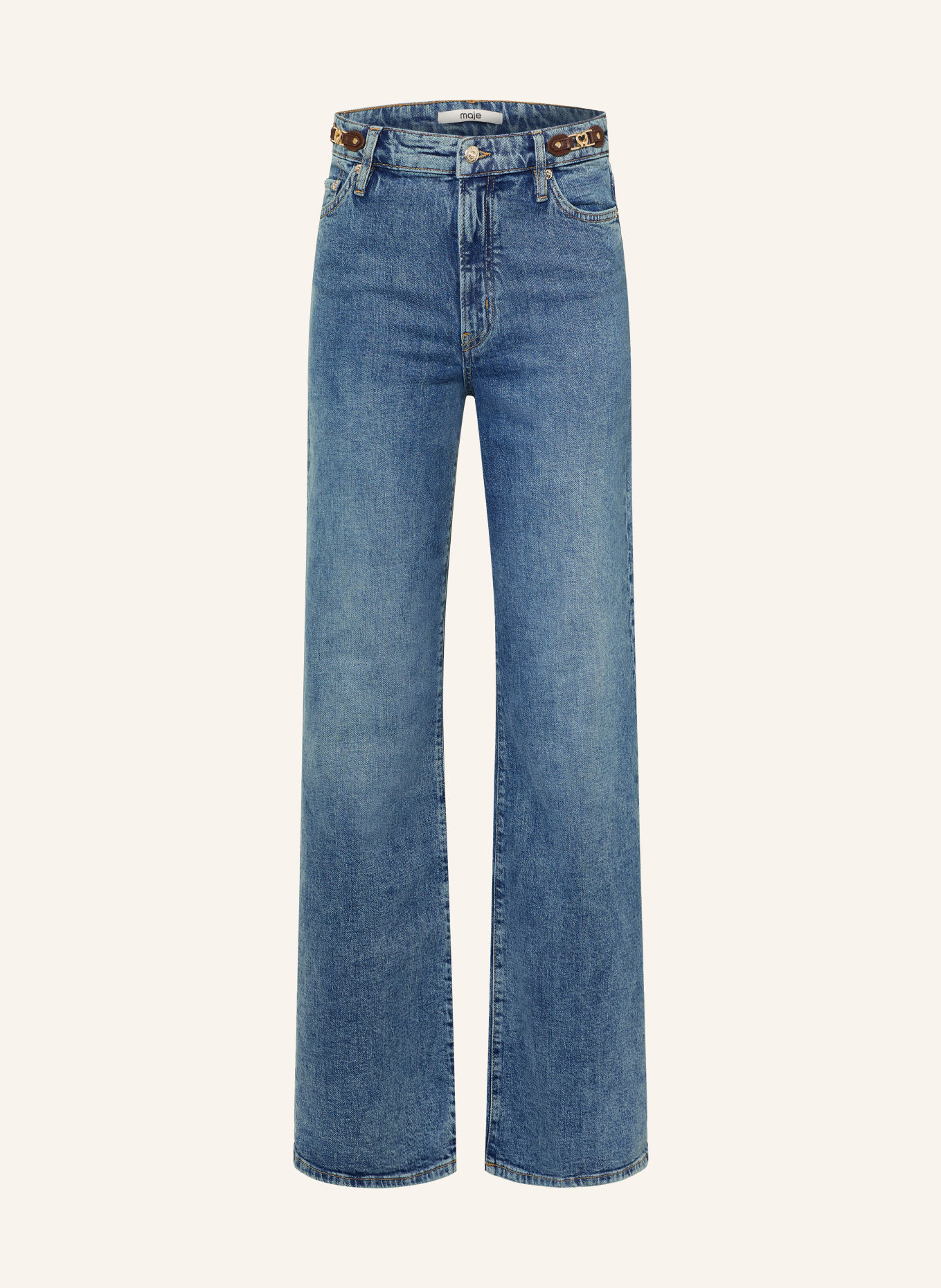 maje Wide Leg Jeans: 0201 BLUE